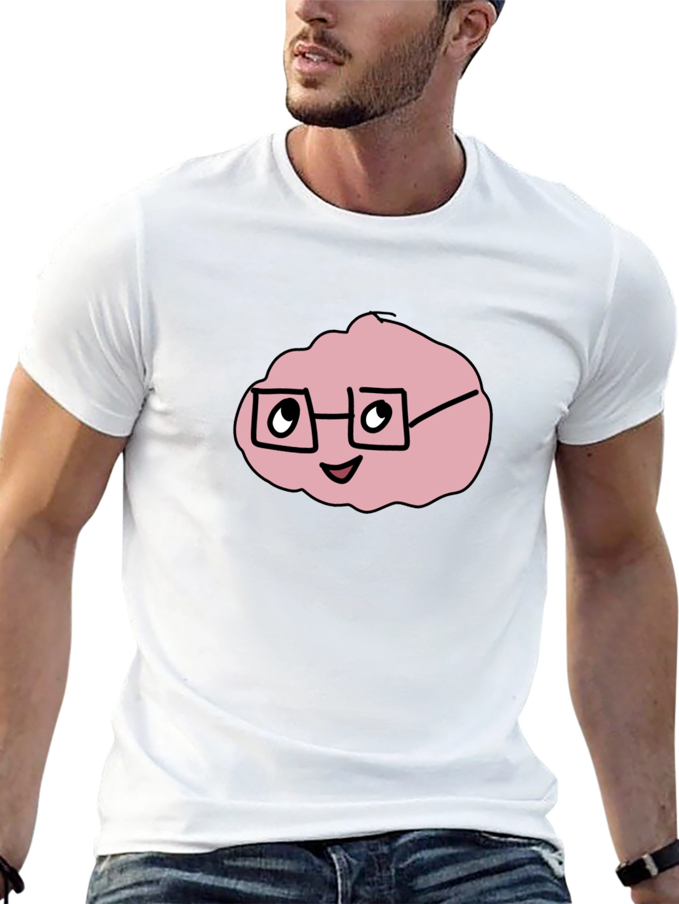 Nerdy Pink Blob T-Shirt - Funny Geek Tee