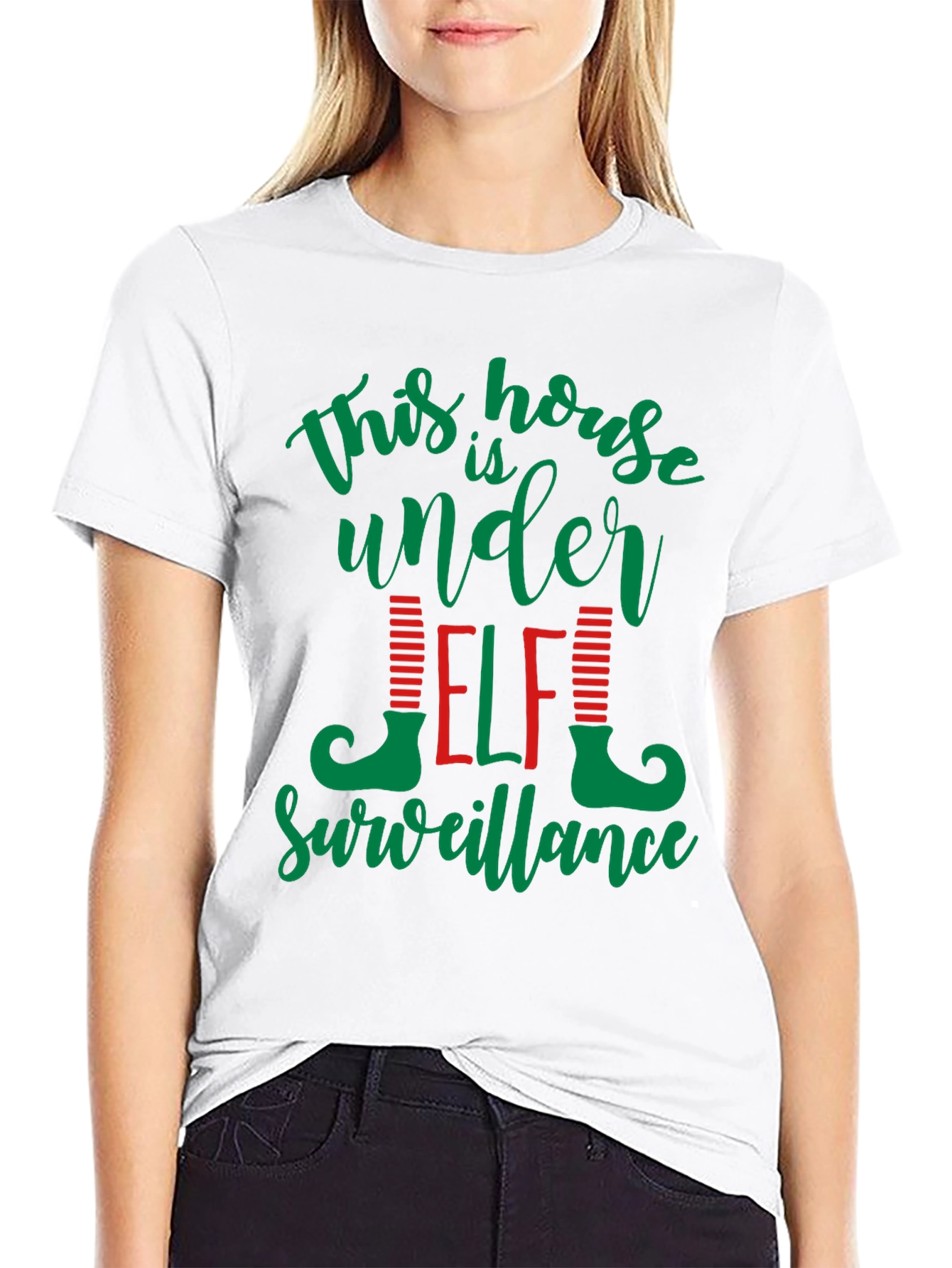 This House Is Under Elf Surveillance T-Shirt