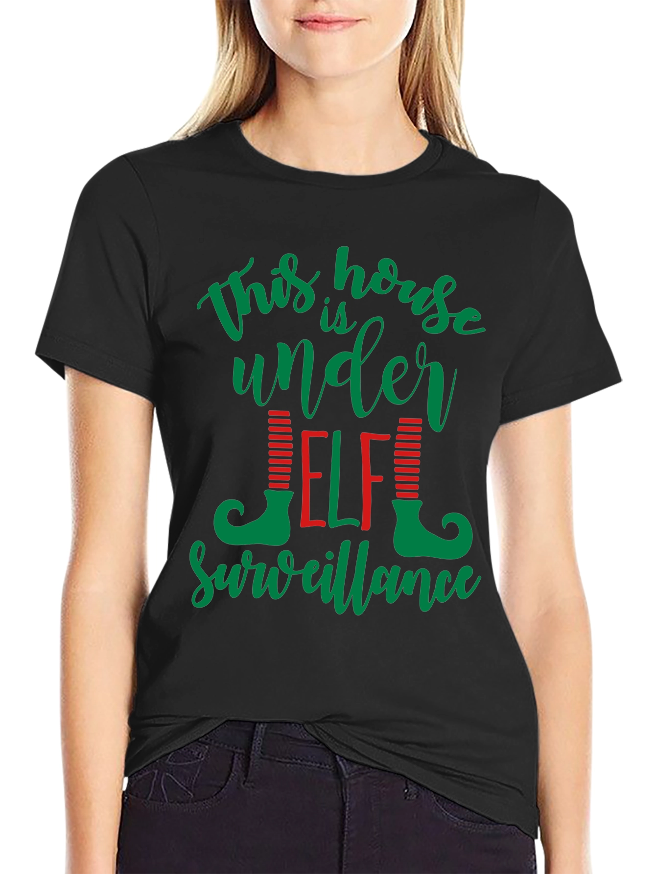 This House Is Under Elf Surveillance T-Shirt