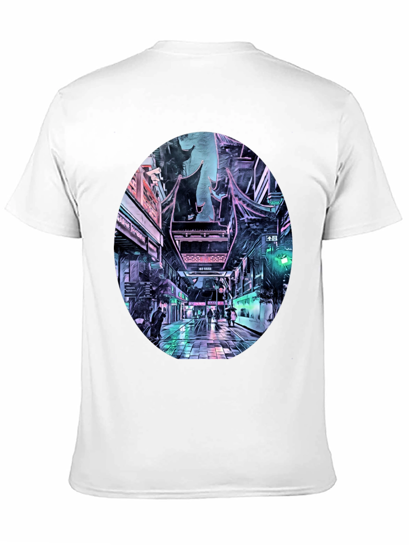 Cyberpunk Cityscape T-Shirt