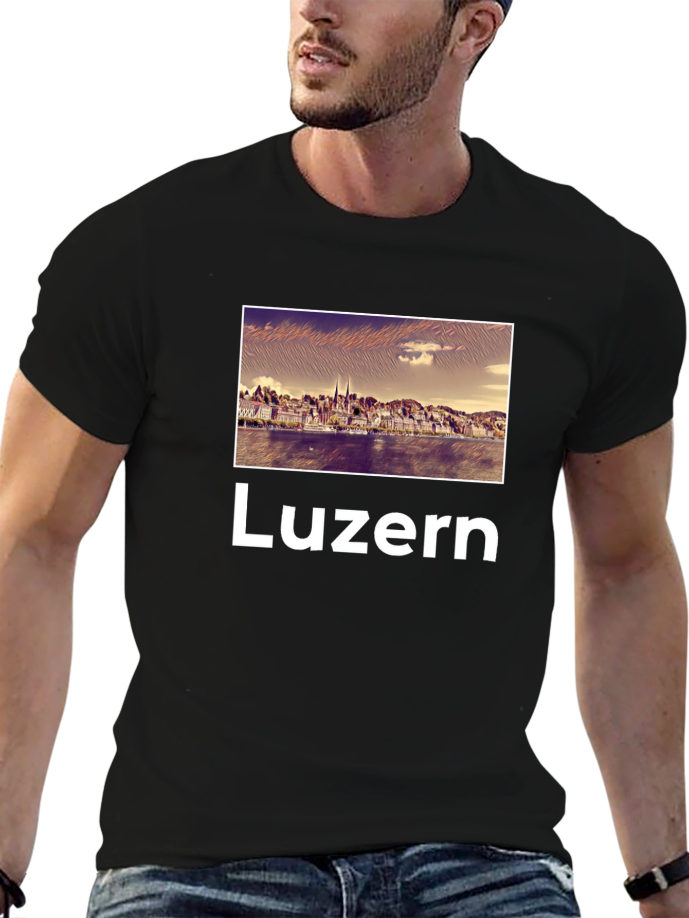 Luzern Graphic Tee - Stylish Travel Souvenir