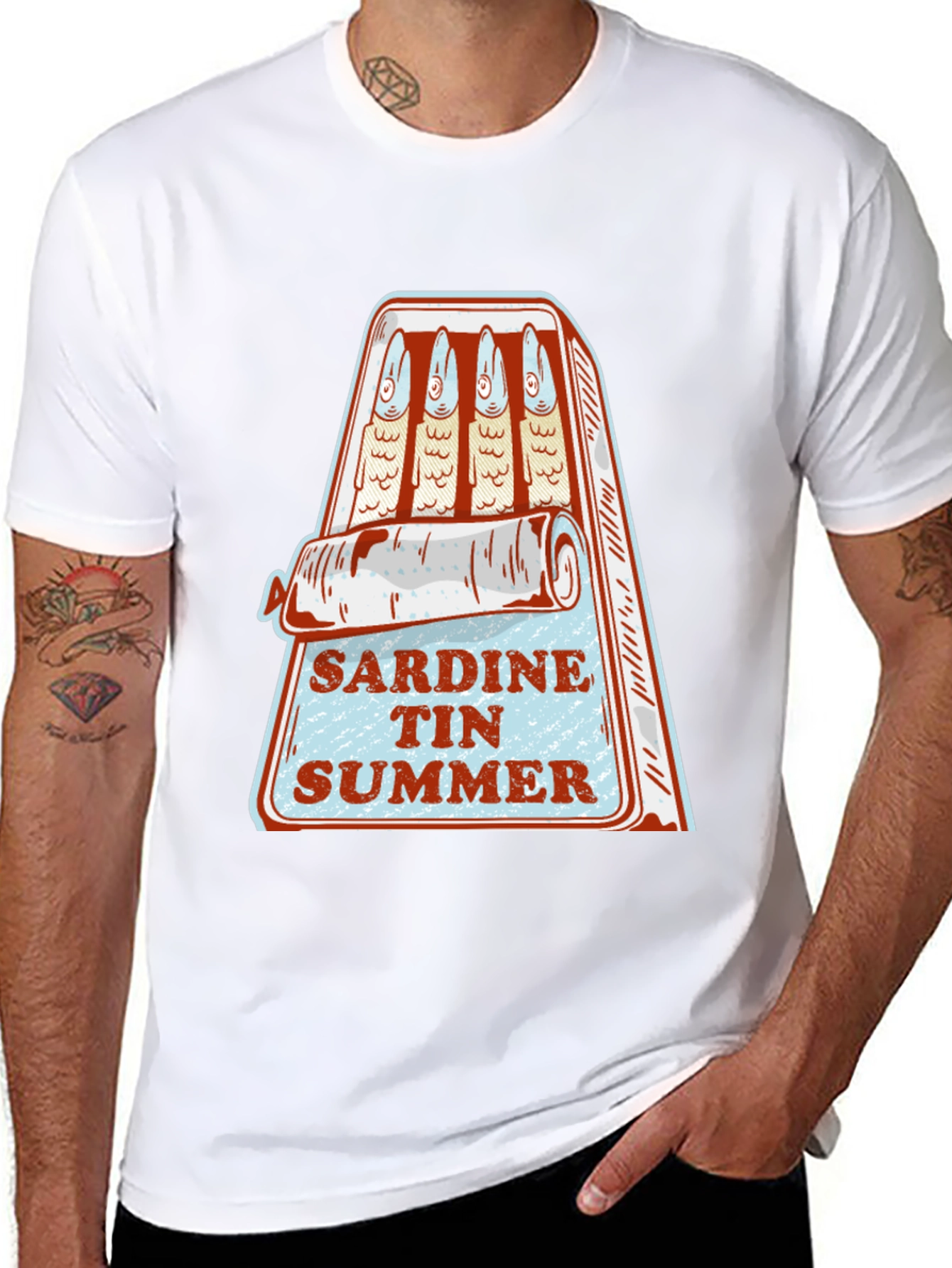 Sardine Tin Summer Graphic T-Shirt