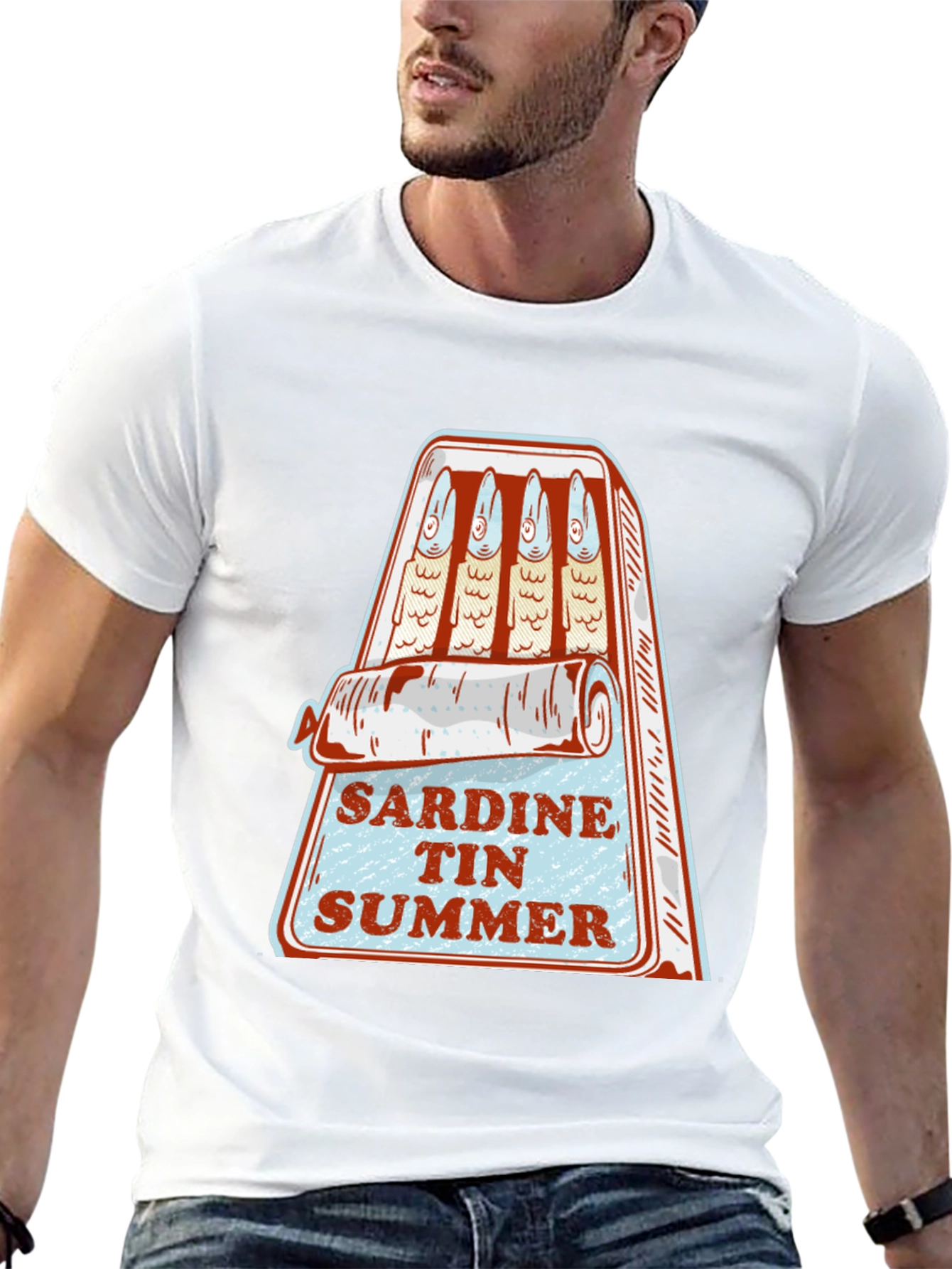Sardine Tin Summer Graphic T-Shirt
