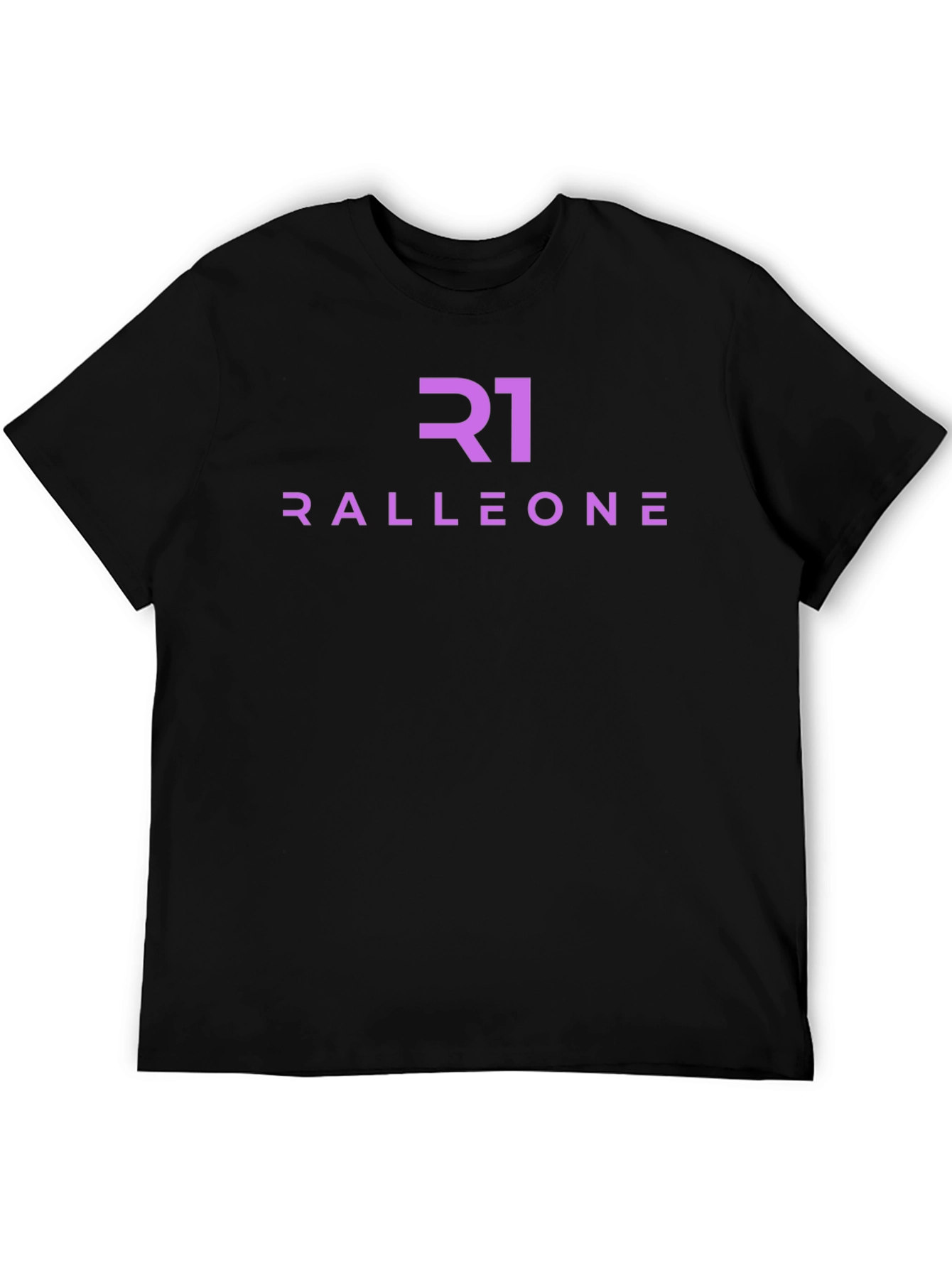 Ralleone Black Graphic T-Shirt - Modern Casual Wear