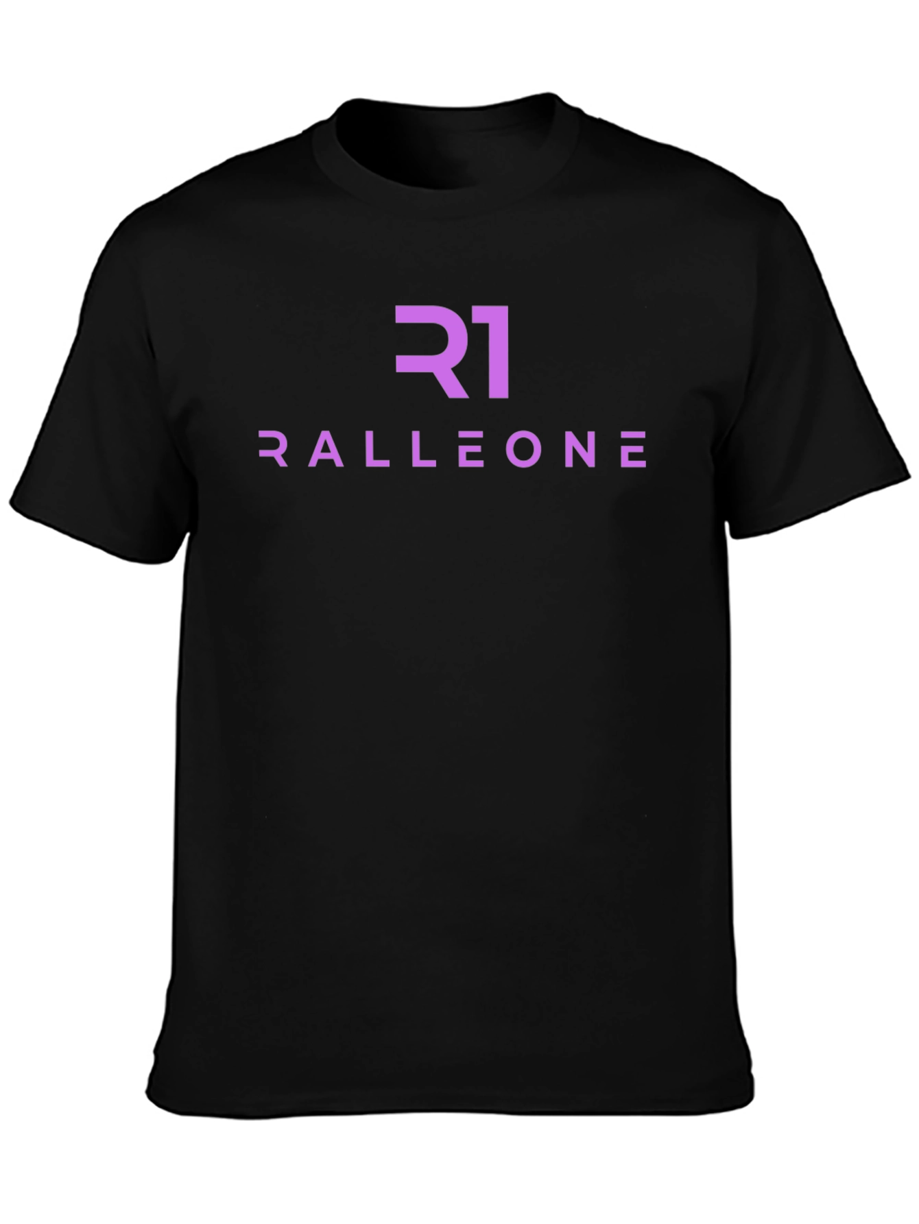 Ralleone Black Graphic T-Shirt - Modern Casual Wear