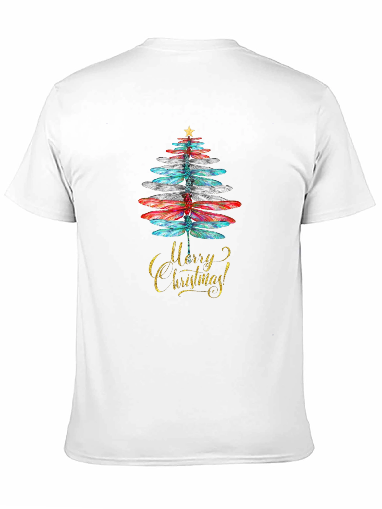 Dragonfly Christmas Tree Holiday Tee