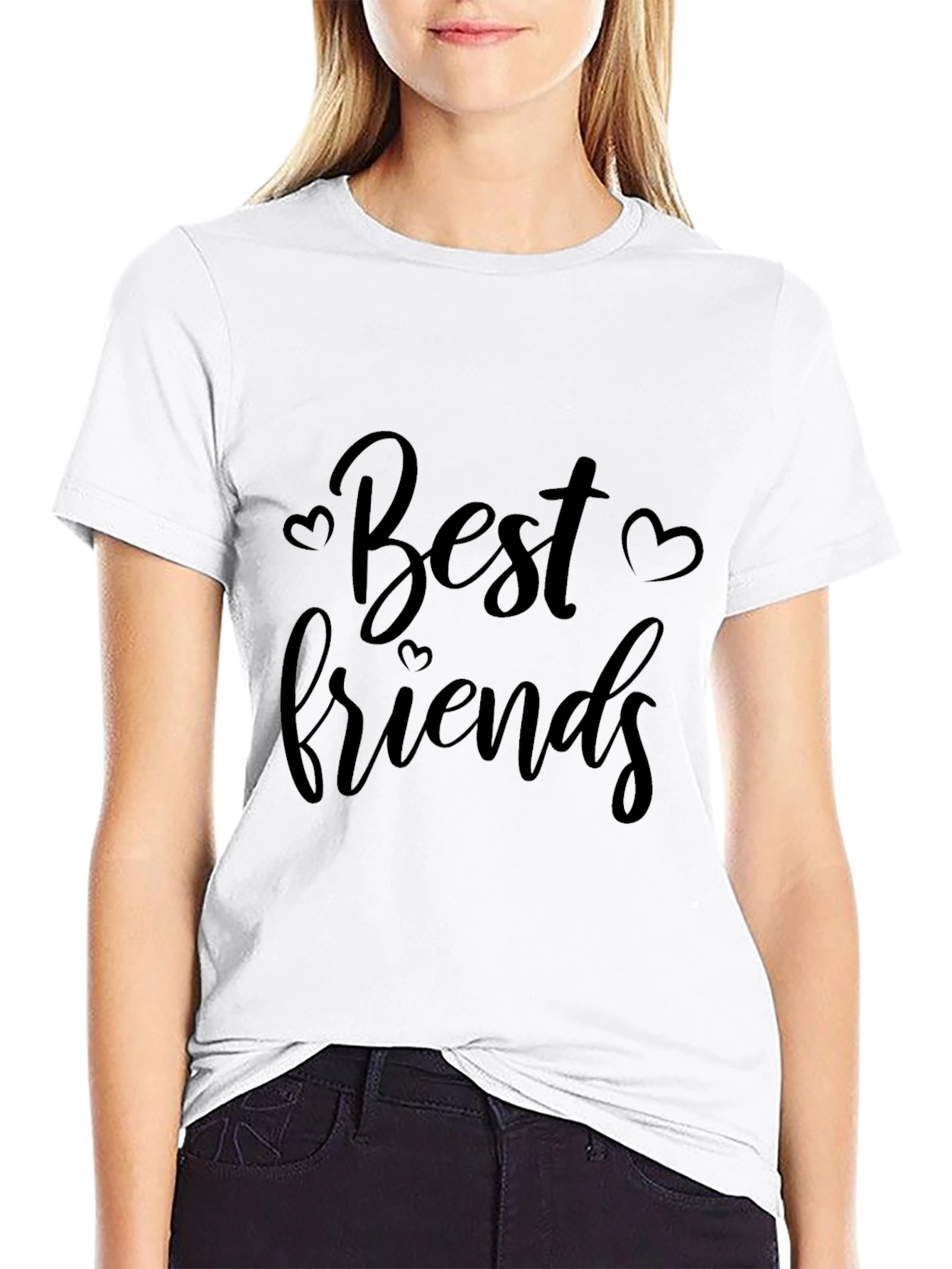 Best Friends Graphic Tee - Black