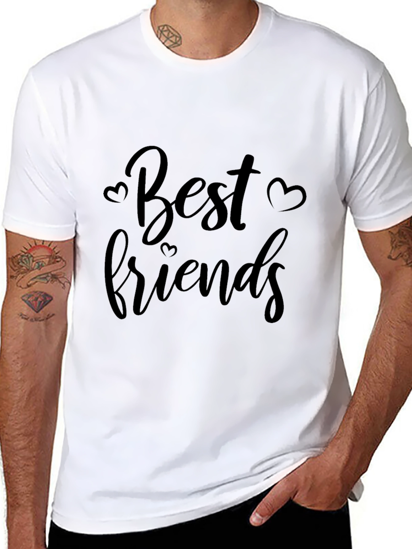 Best Friends Graphic Tee - Black