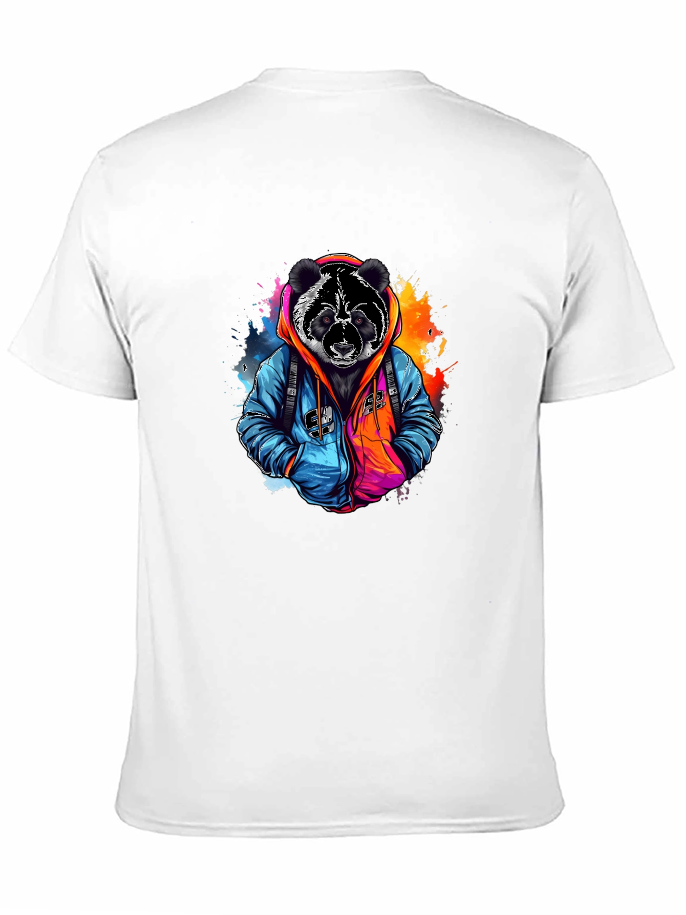 Cool Panda Graphic Tee - Black