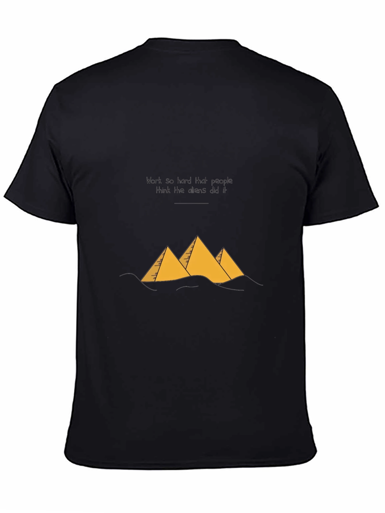 Egypt Pyramids Black Graphic Tee