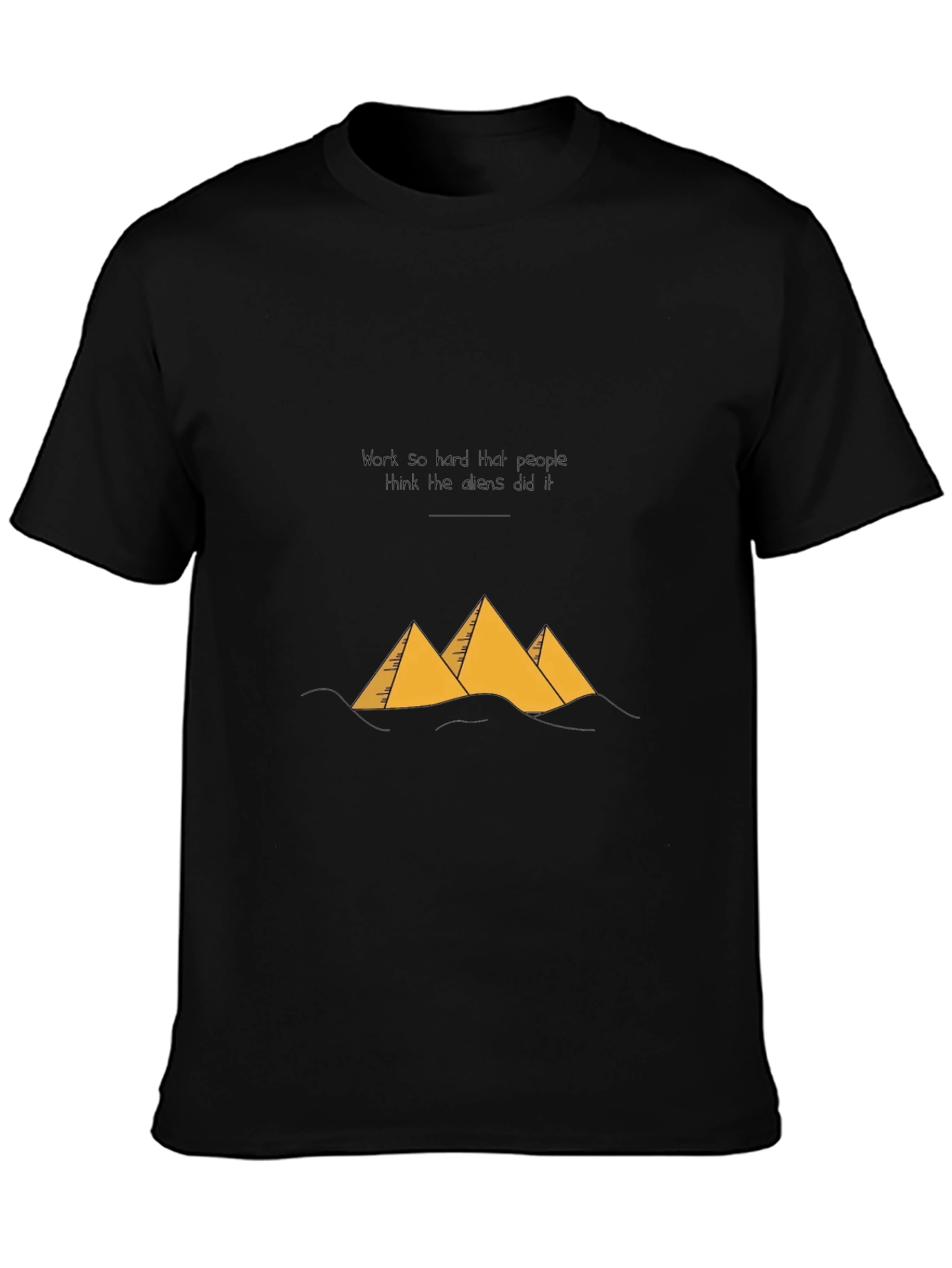 Egypt Pyramids Black Graphic Tee