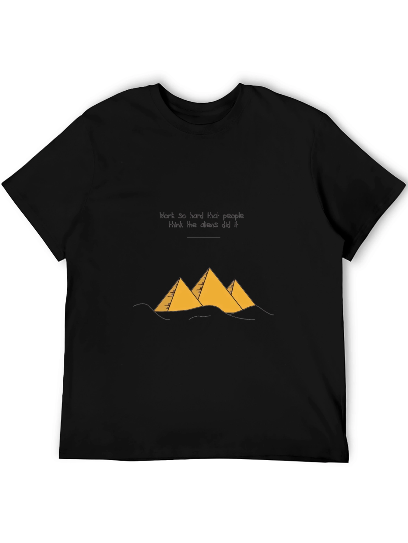 Egypt Pyramids Black Graphic Tee