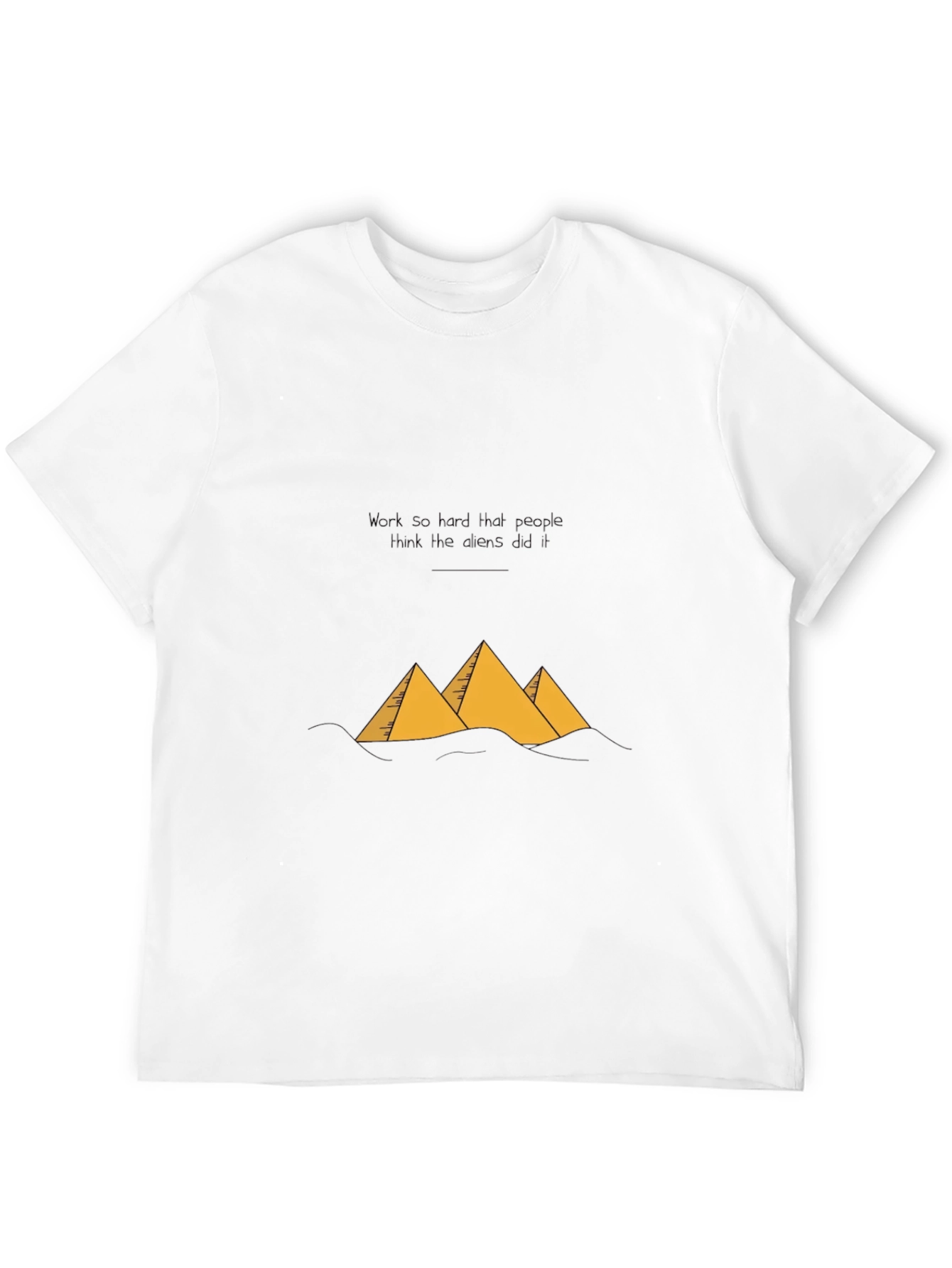 Egypt Pyramids Black Graphic Tee
