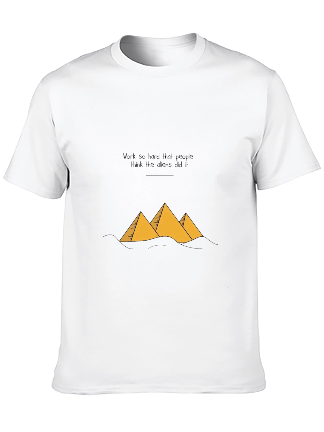 Egypt Pyramids Black Graphic Tee