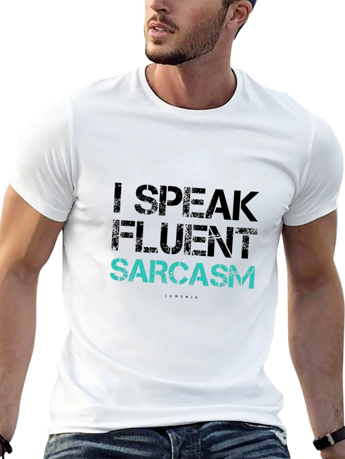 Funny I Speak Fluent Sarcasm Graphic T-Shirt