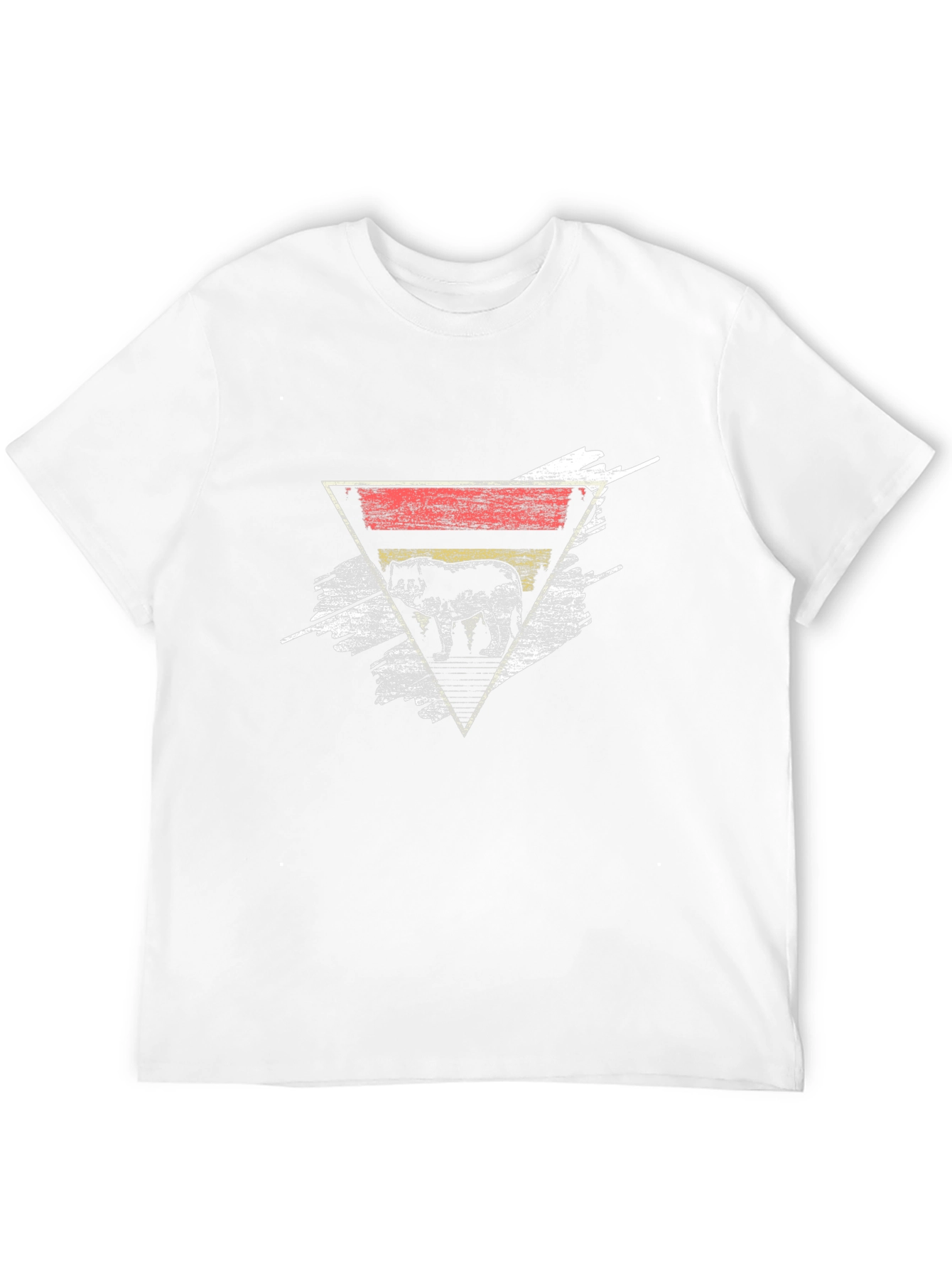 Elephant Triangle Graphic Print T-Shirt
