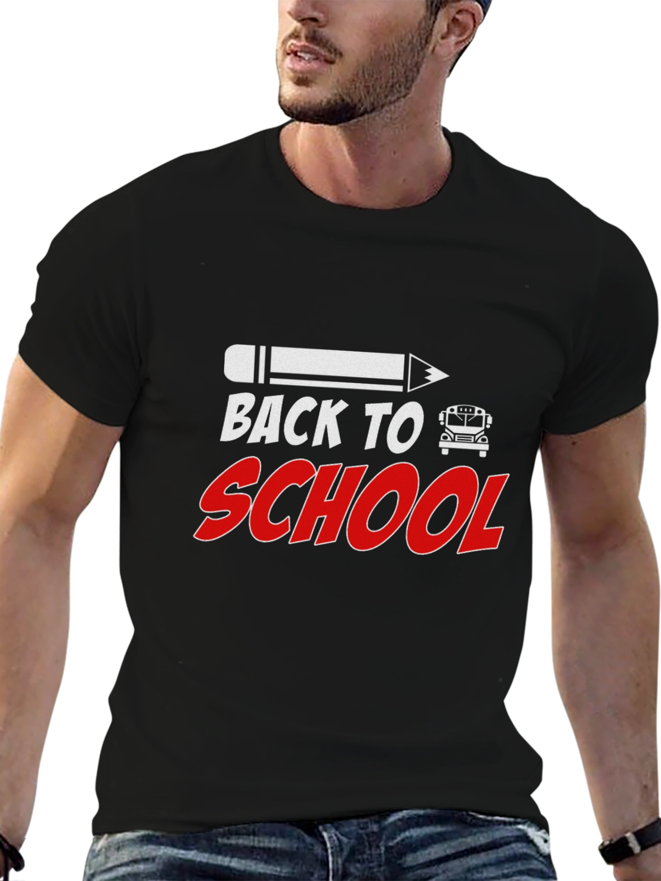 Back to School Graphic Tee - Black