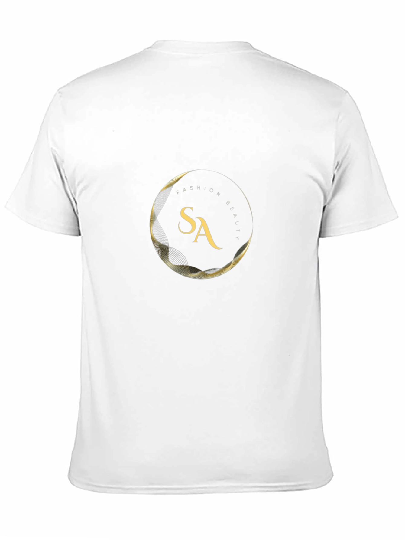 Fashion & Beauty Black T-Shirt with Gold Logo