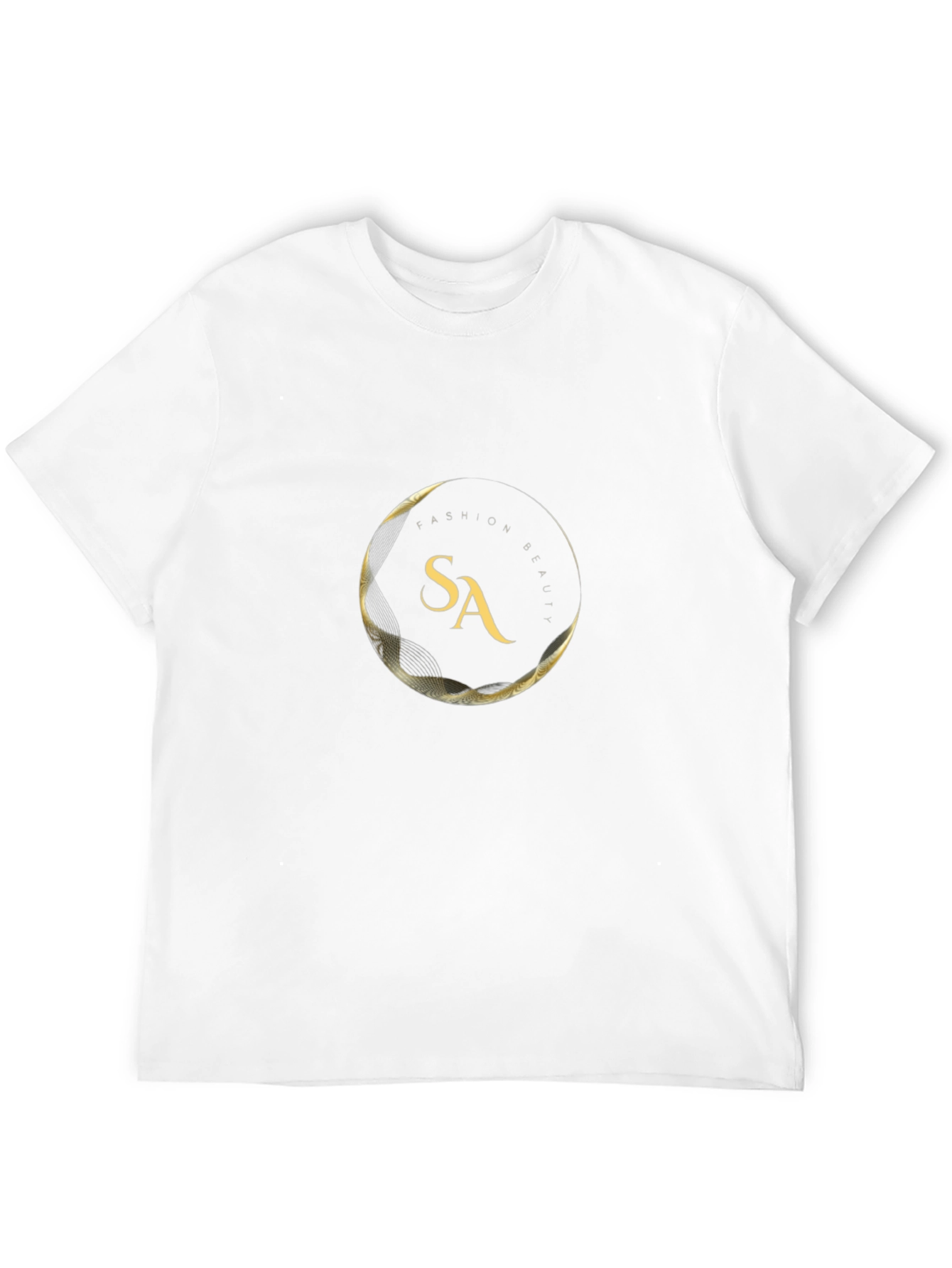 Fashion & Beauty Black T-Shirt with Gold Logo