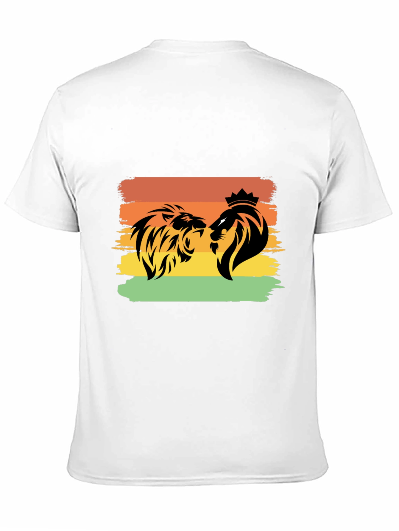 Lion Graphic Tee - Black Short Sleeve T-Shirt