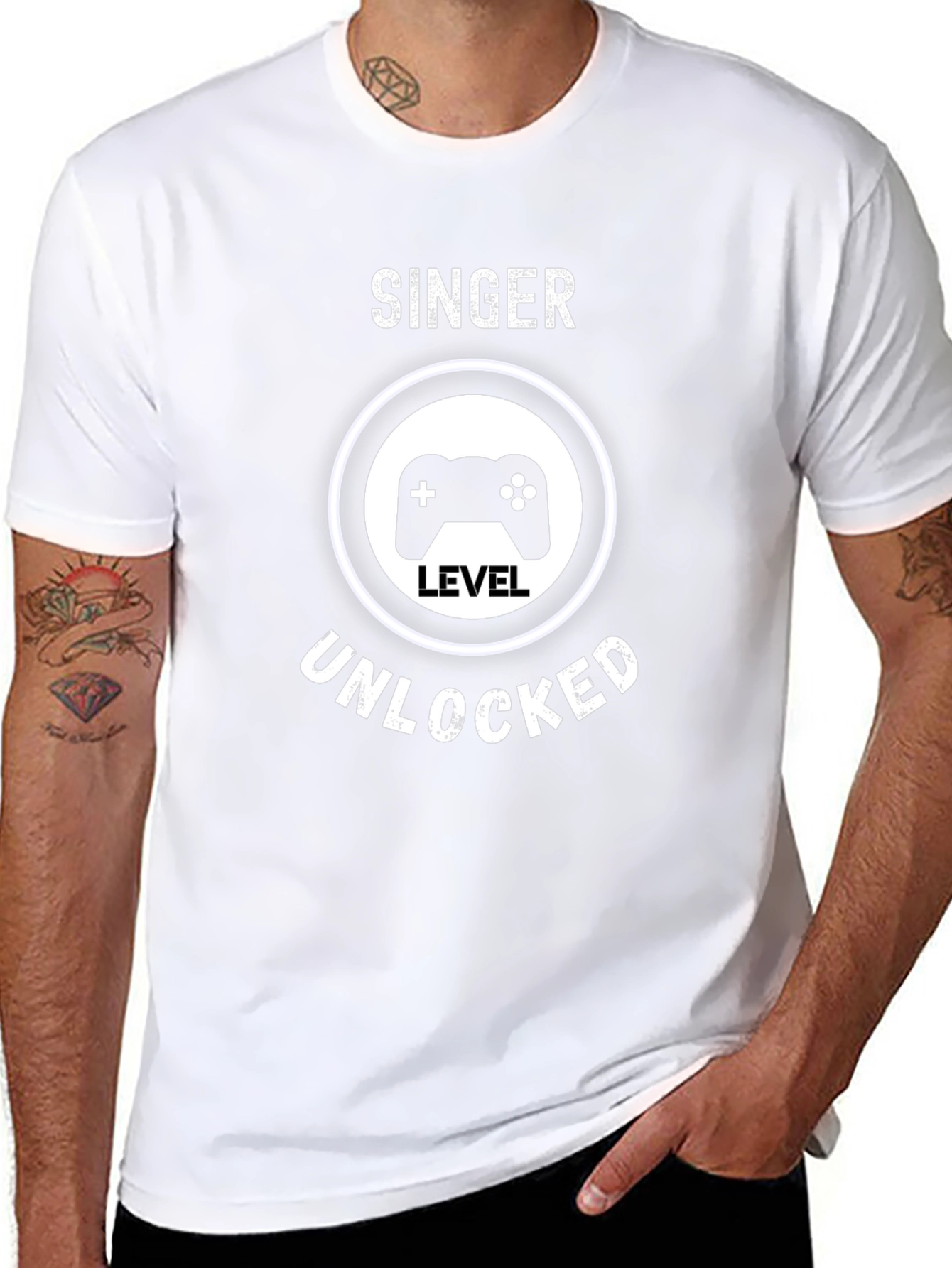 Singer Level Unlocked Black T-Shirt