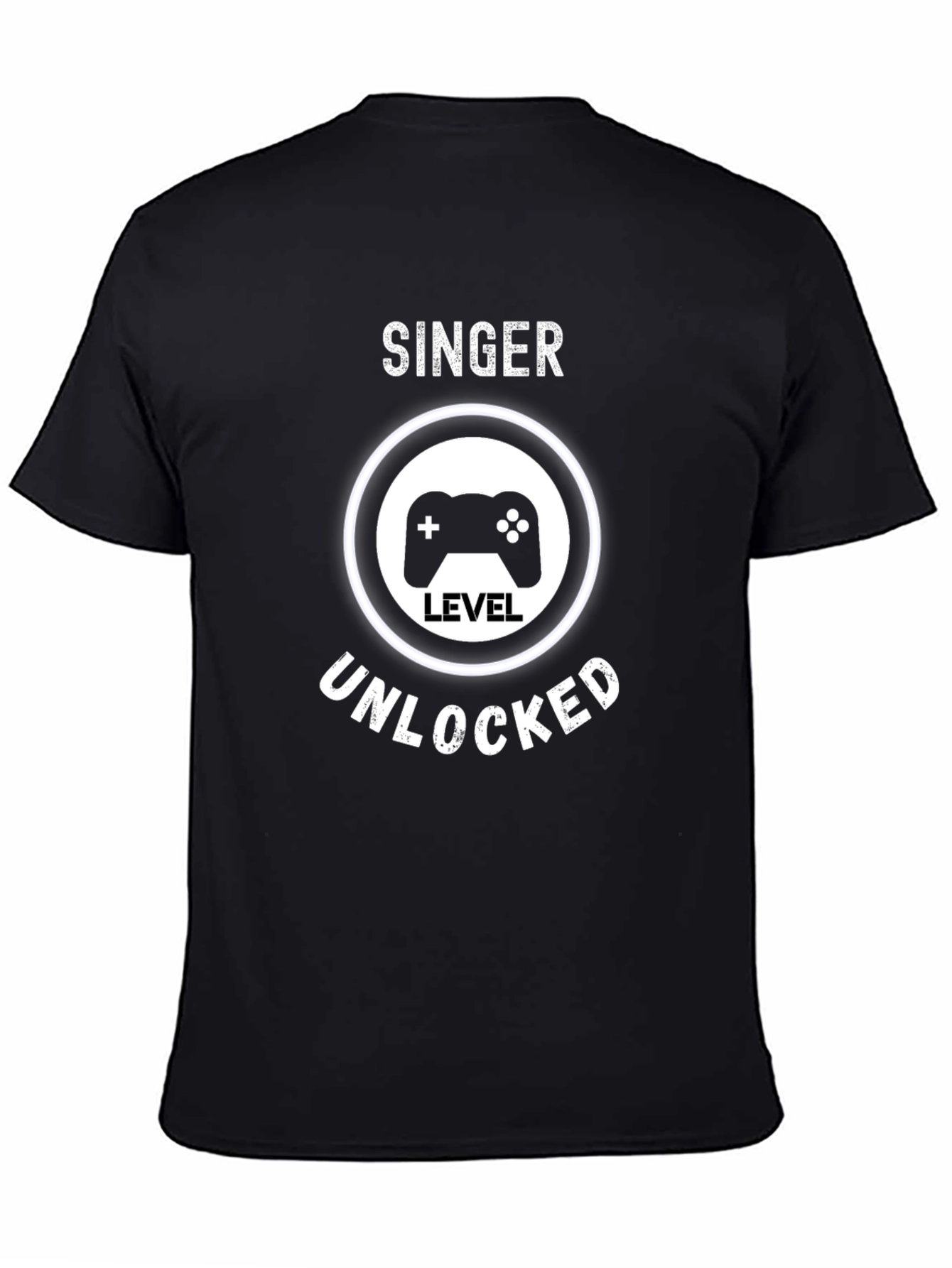 Singer Level Unlocked Black T-Shirt