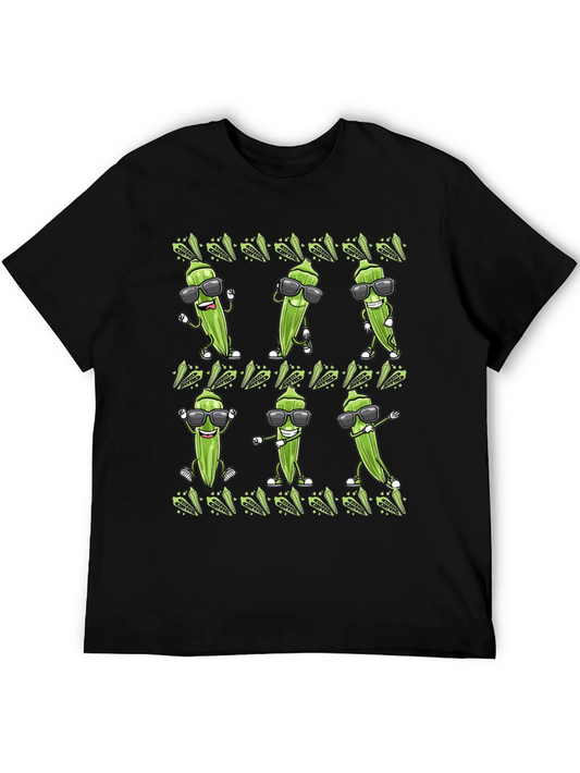 Cool Okra Pattern T-Shirt