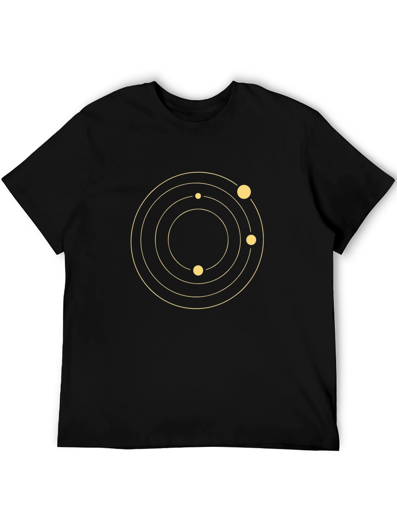 Orbit Graphic Tee - Black Cotton Modern Design