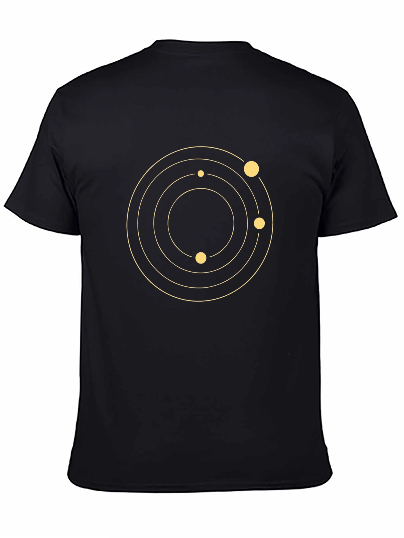 Orbit Graphic Tee - Black Cotton Modern Design