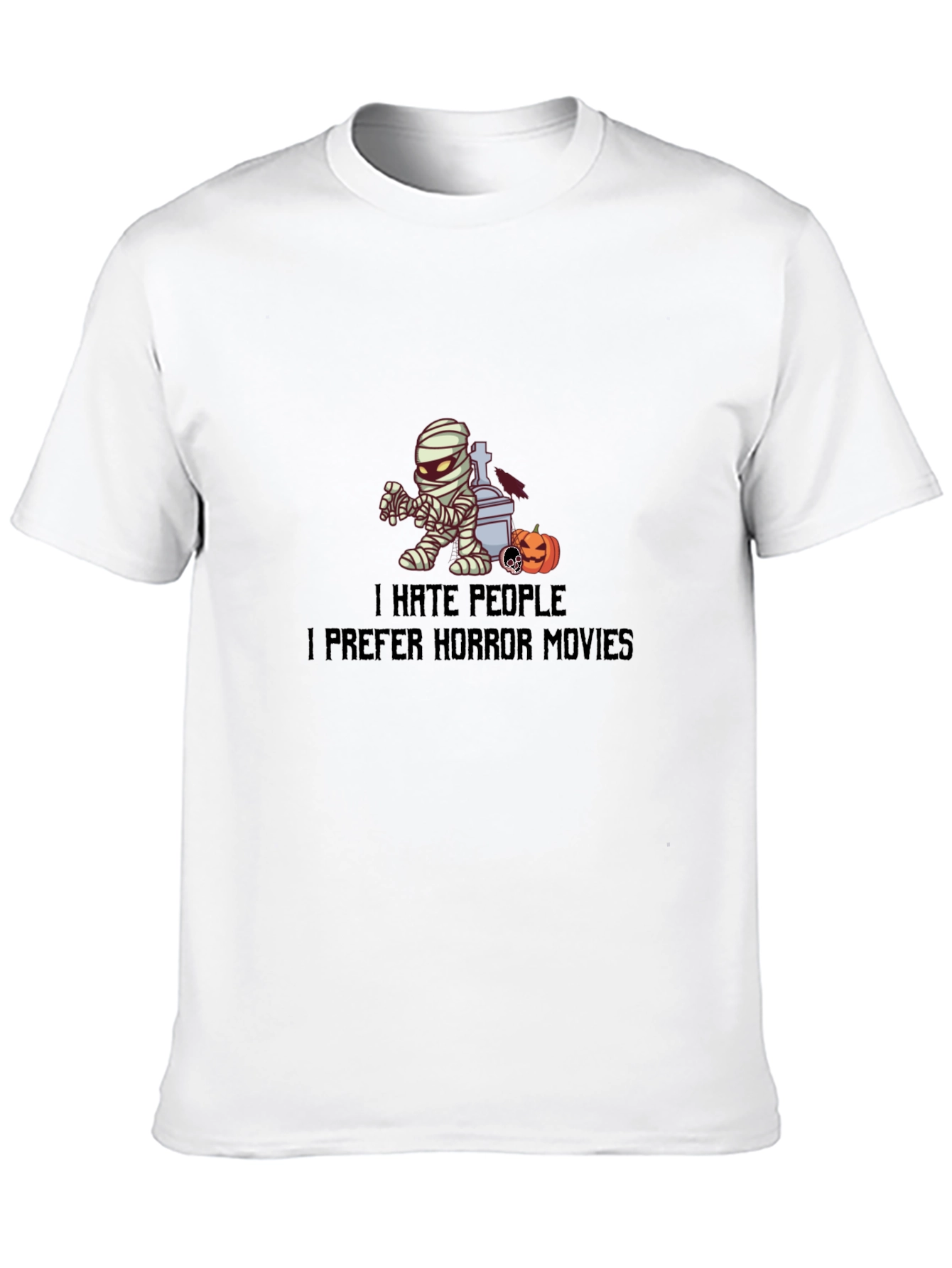 I Hate People Horror Movies Graphic Tee