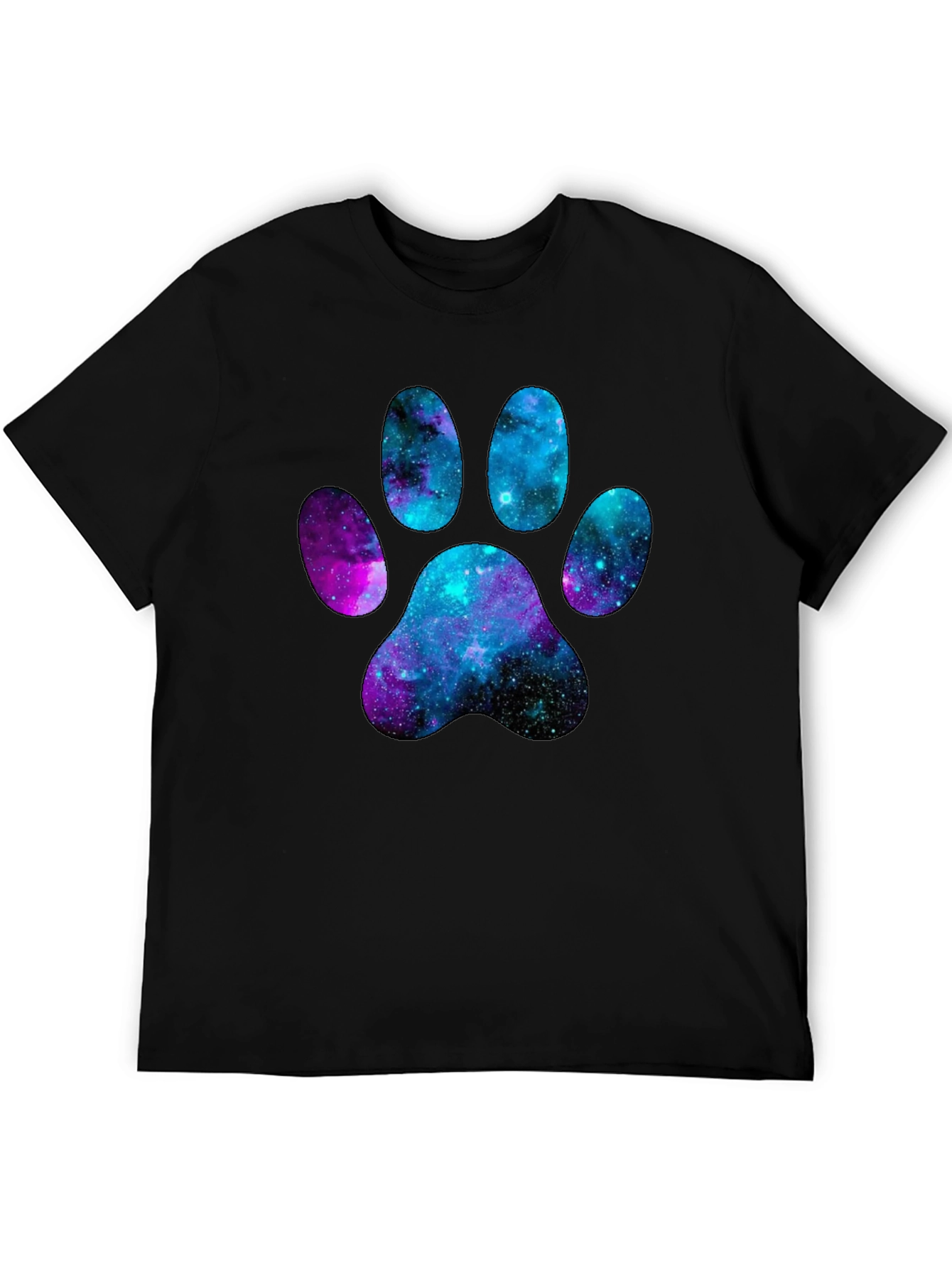 Galaxy Paw Print T-Shirt - Unique Design