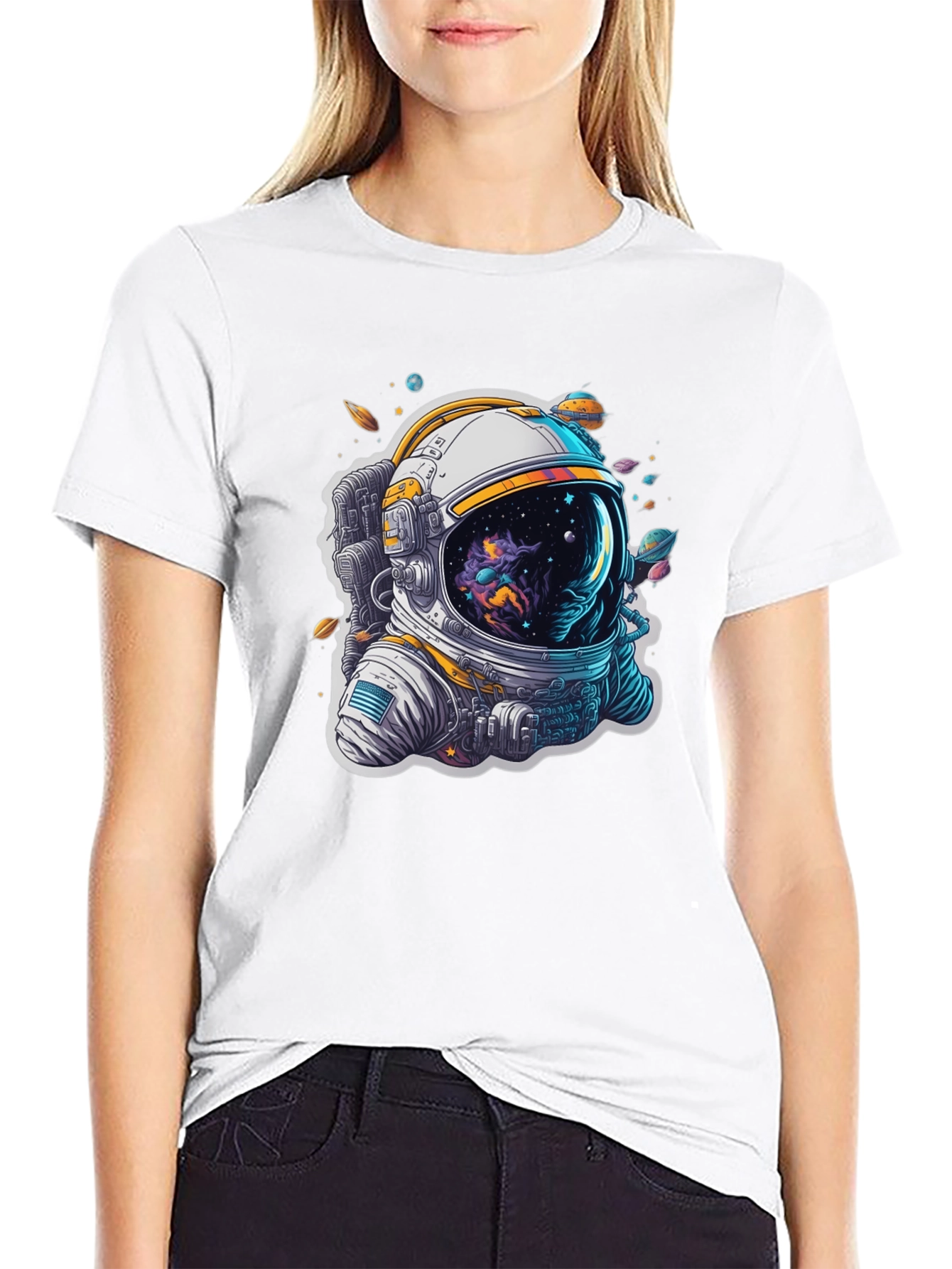 Astronaut Space T-Shirt - Cosmic Design