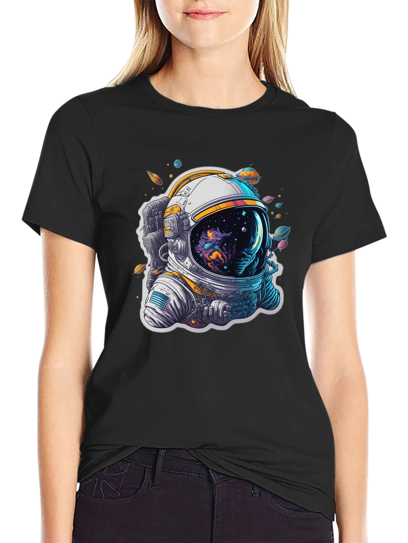 Astronaut Space T-Shirt - Cosmic Design