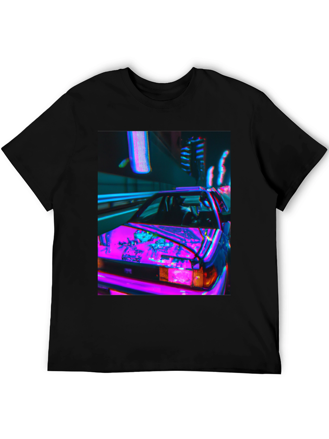 Cyberpunk Car Graphic Tee - Retro Style