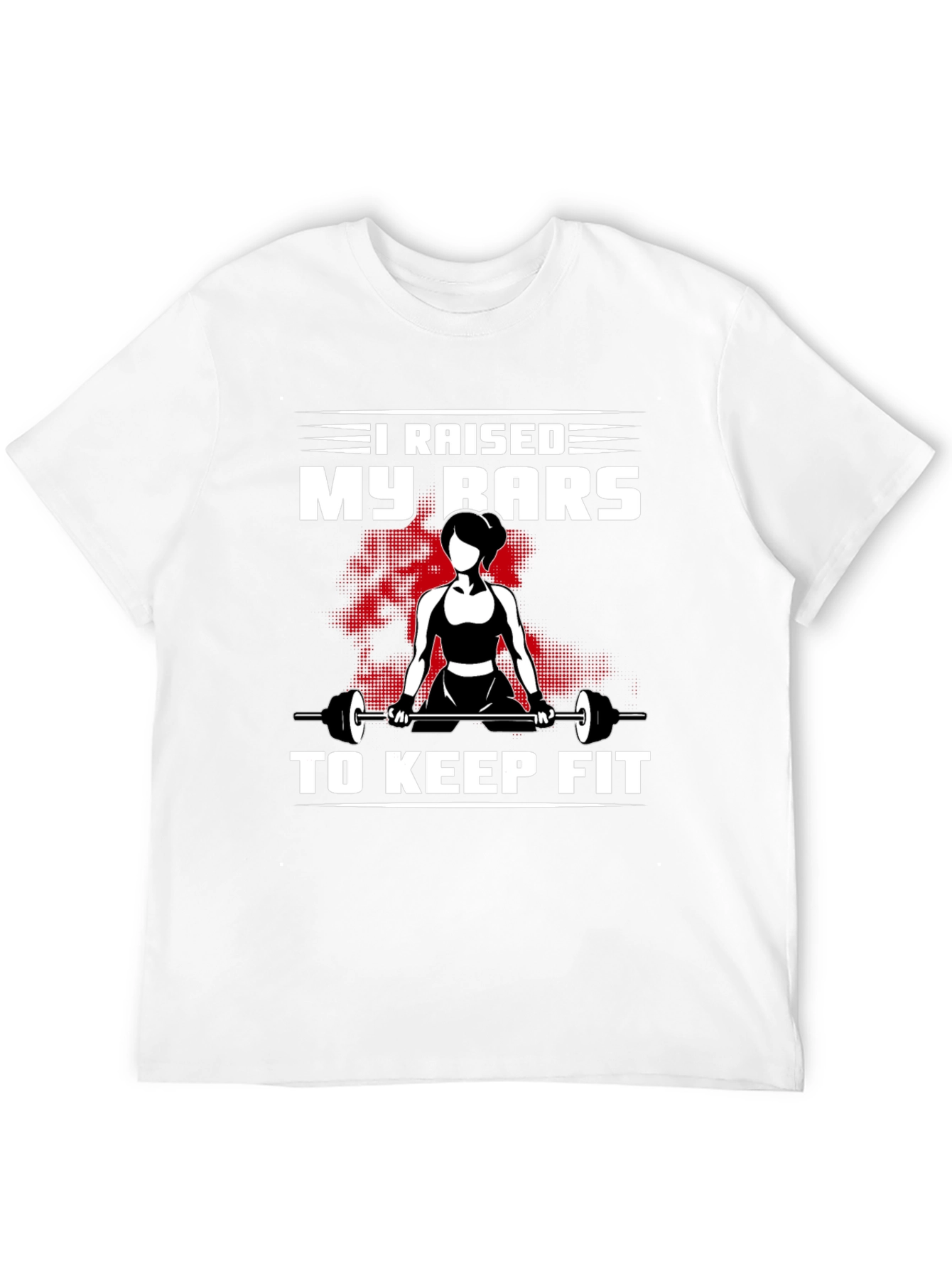 Raised My Bars To Keep Fit Black T-Shirt