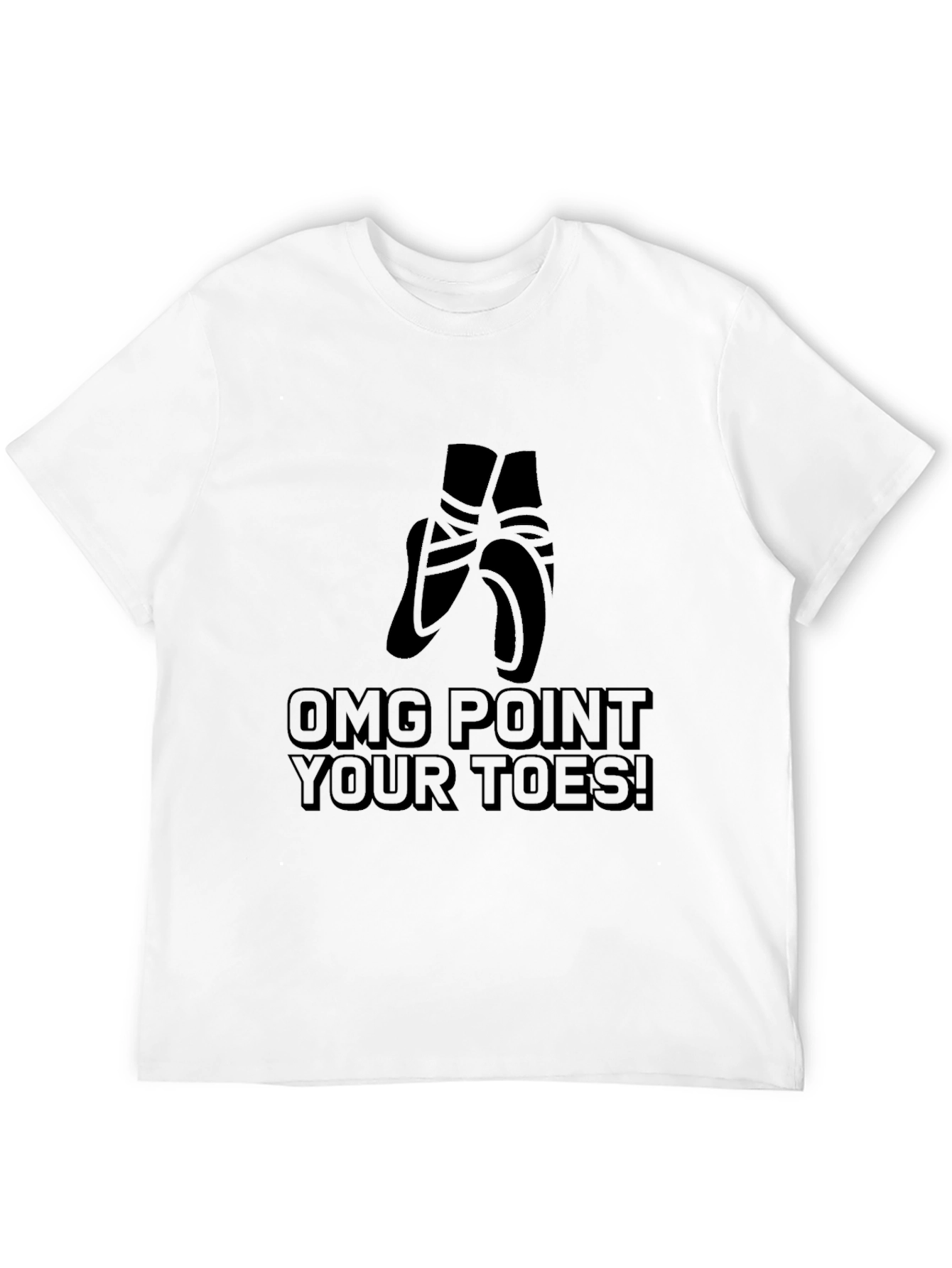 OMG Point Your Toes Black T-Shirt