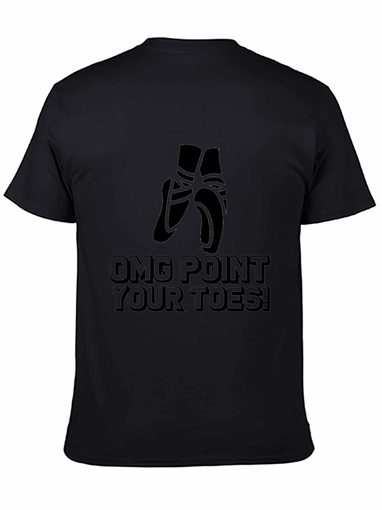 OMG Point Your Toes Black T-Shirt
