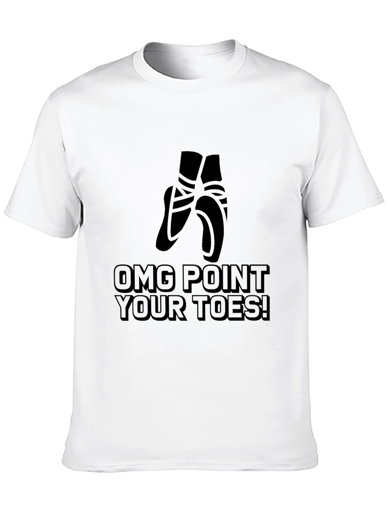 OMG Point Your Toes Black T-Shirt
