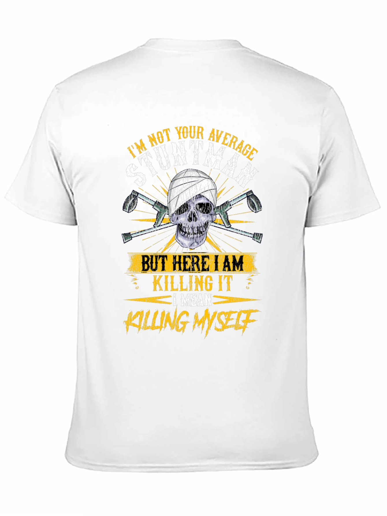 Stuntman Skull Graphic T-Shirt