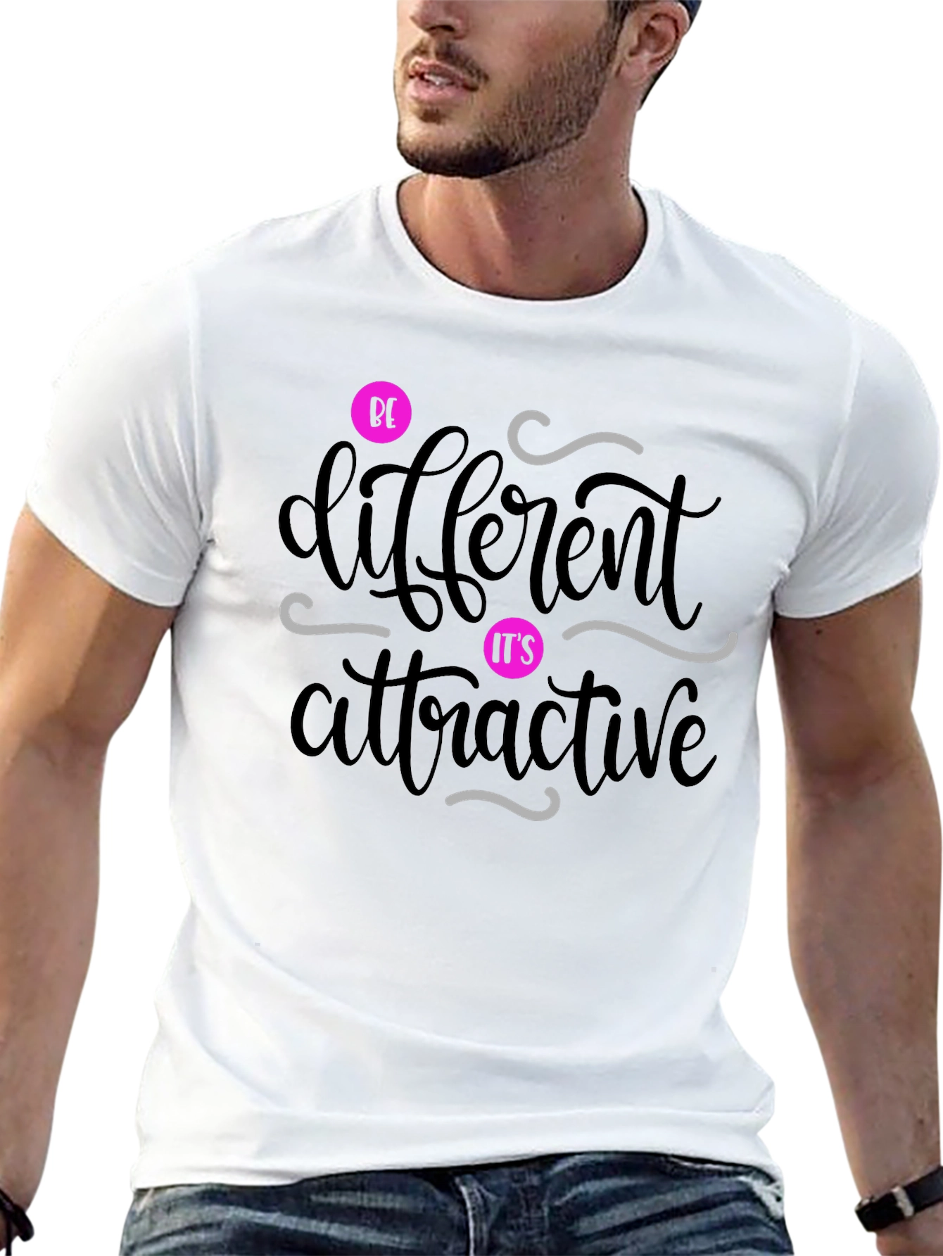Be Different Attractive T-Shirt - Unique Statement Tee