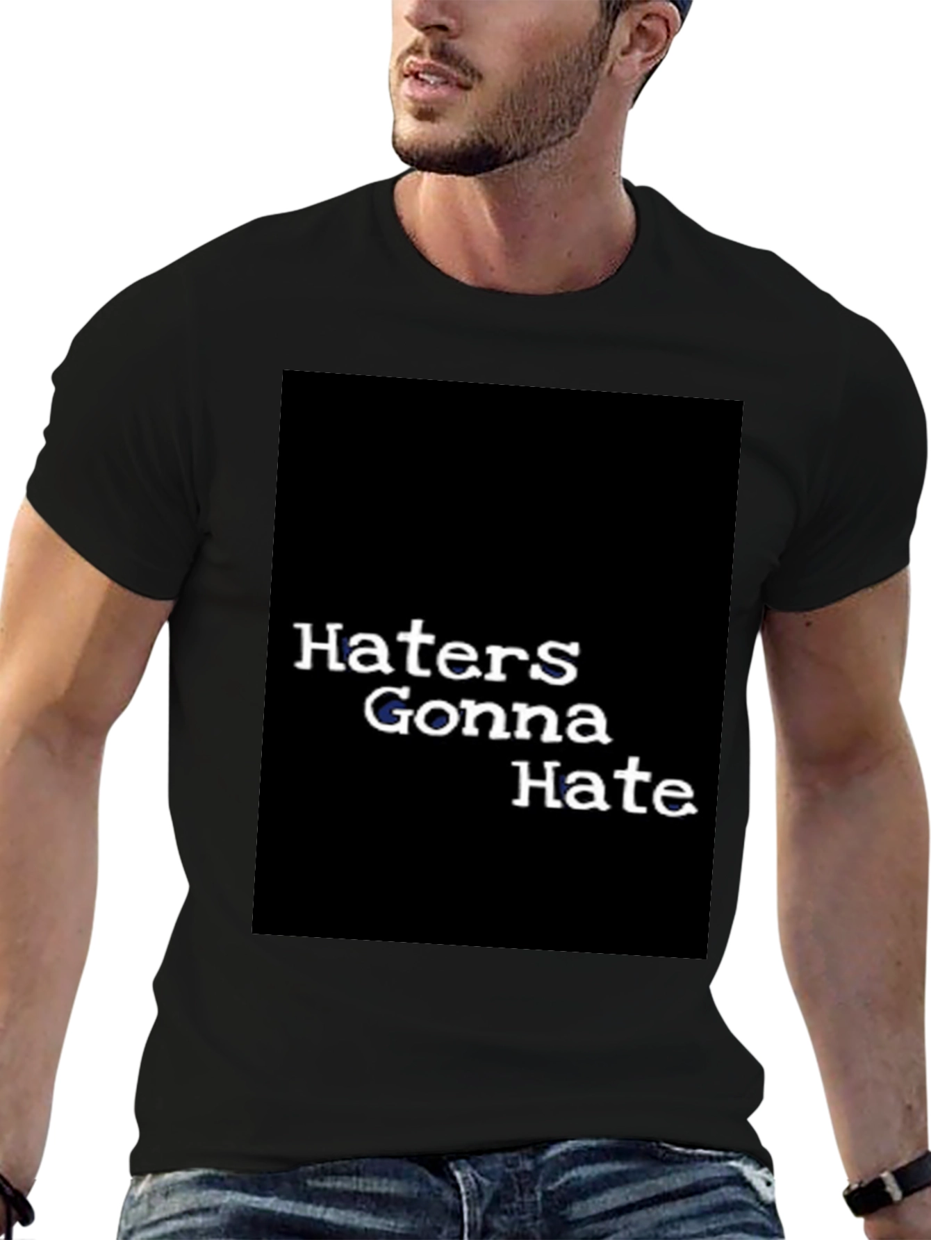 Haters Gonna Hate Graphic Tee - Black