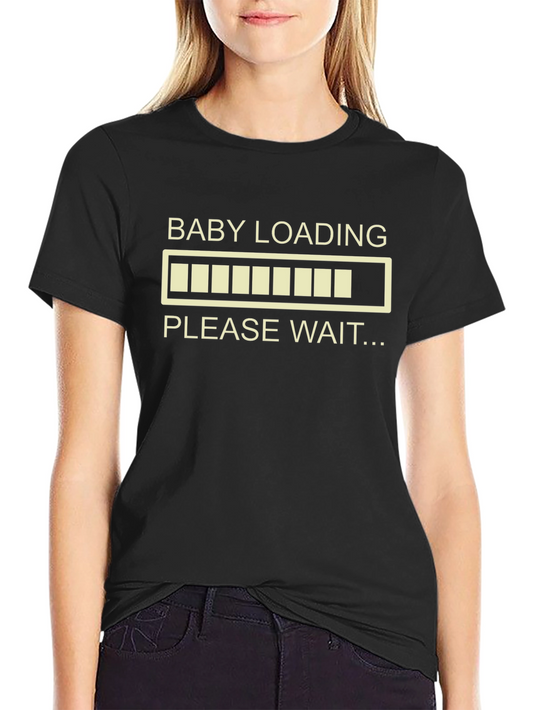 Baby Loading Please Wait T-Shirt Expecting Parents Tee