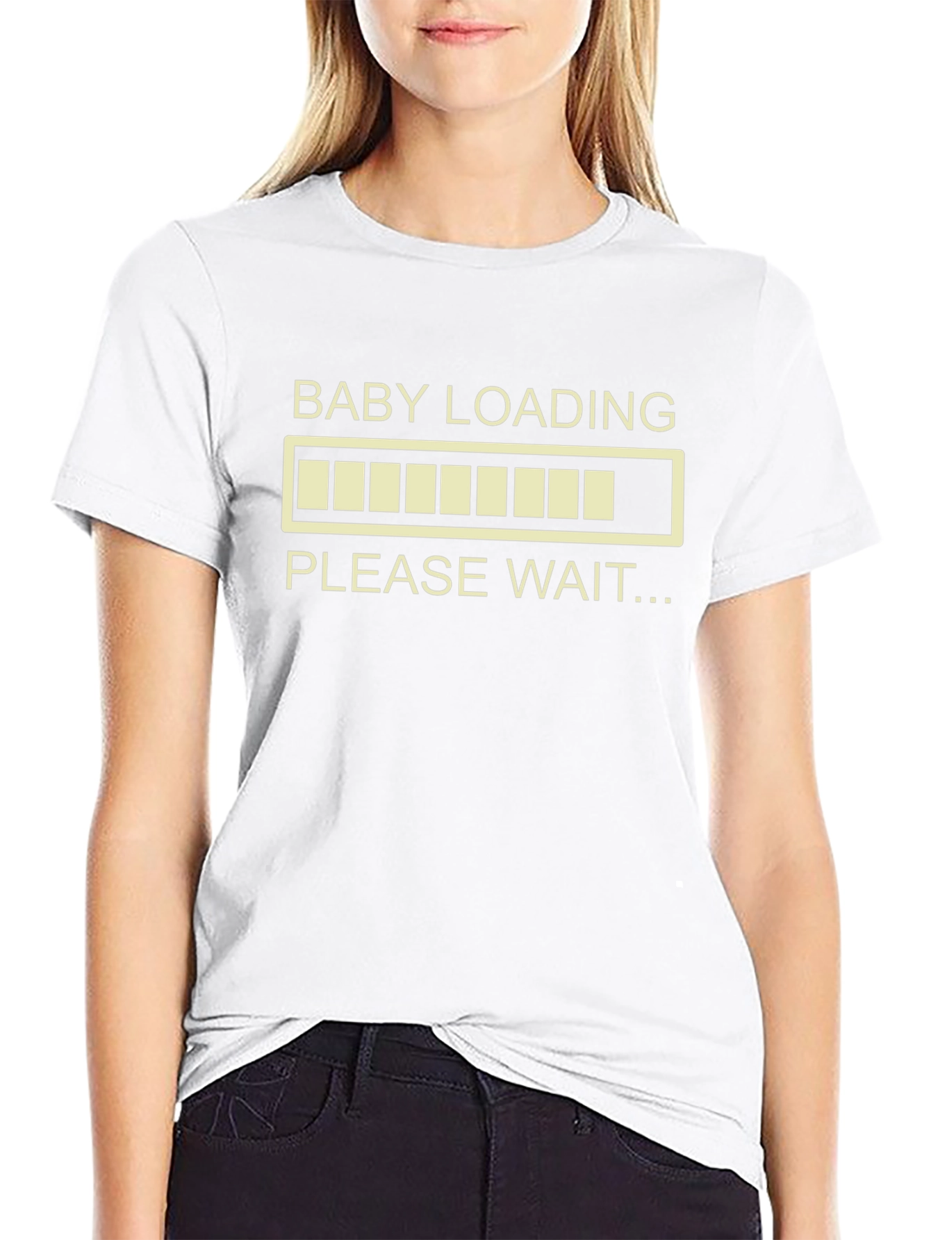 Baby Loading Please Wait T-Shirt Expecting Parents Tee