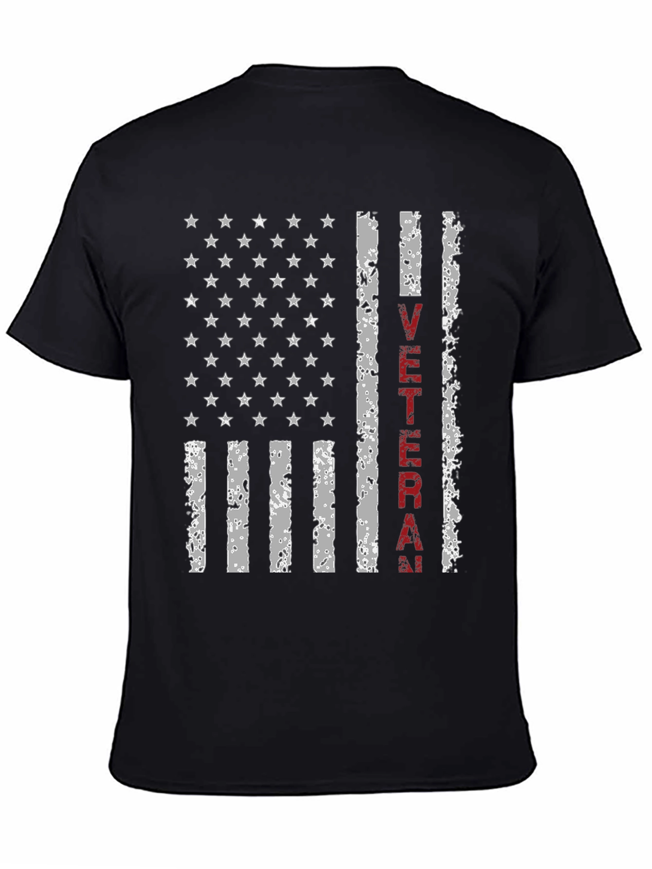 Veteran American Flag Graphic T-Shirt