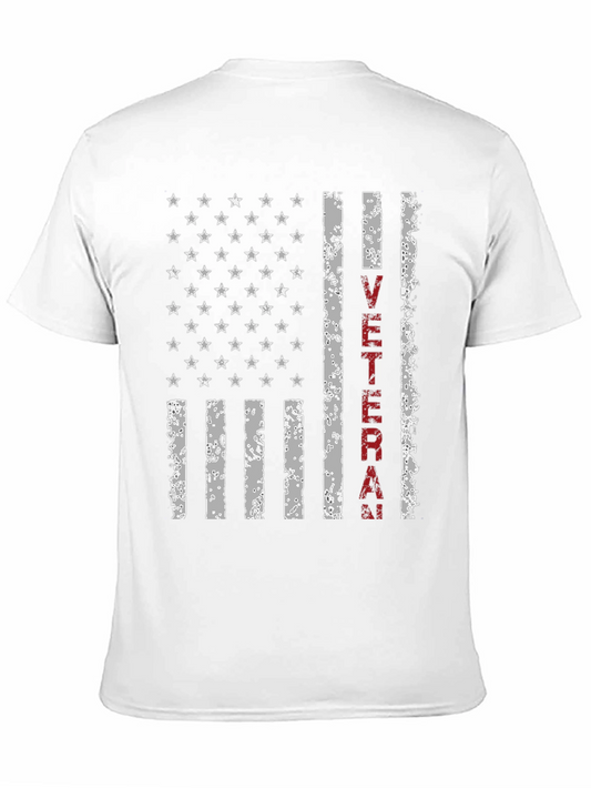 Veteran American Flag Graphic T-Shirt
