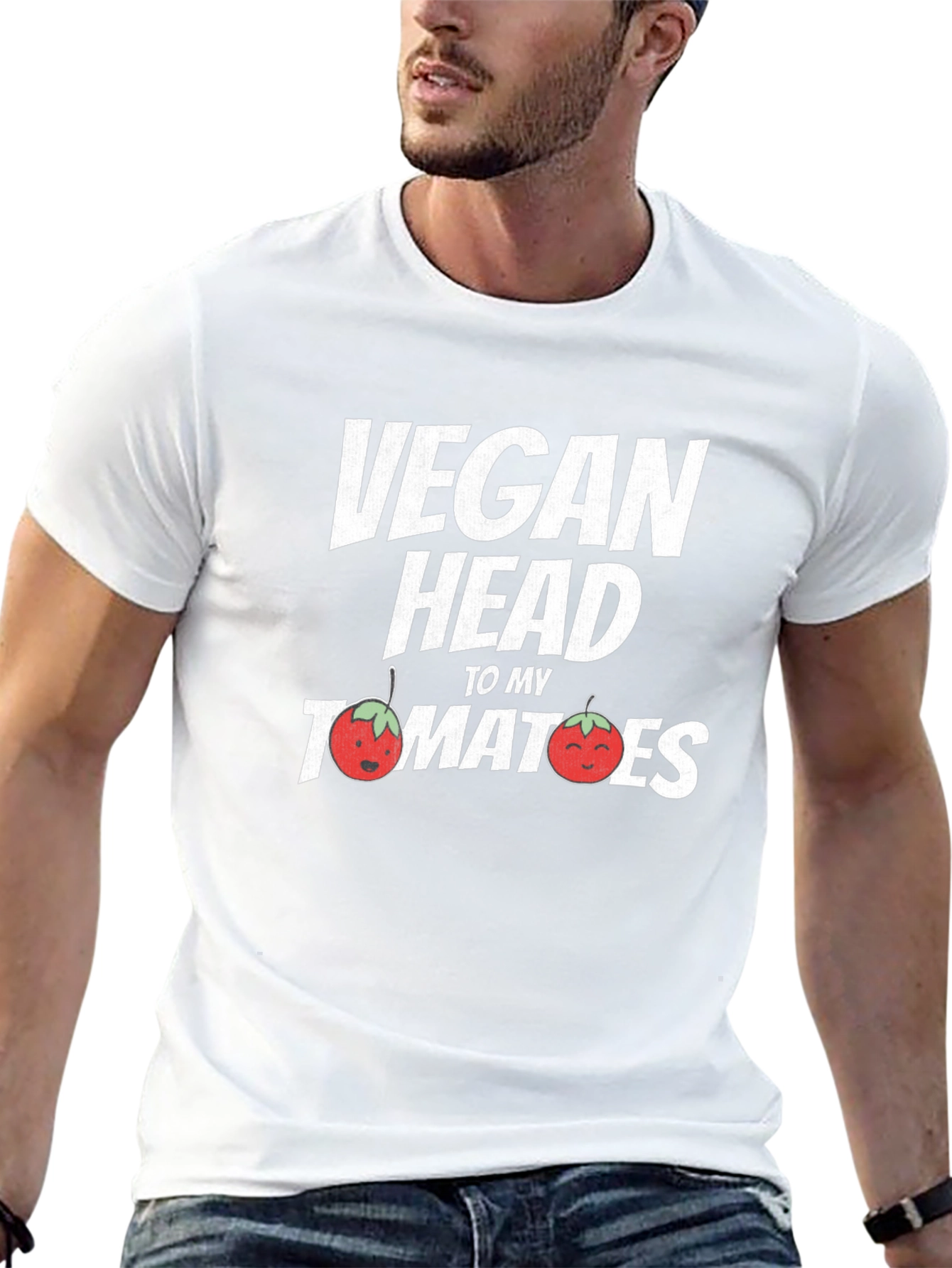 Vegan Head Tomatoes Graphic Tee