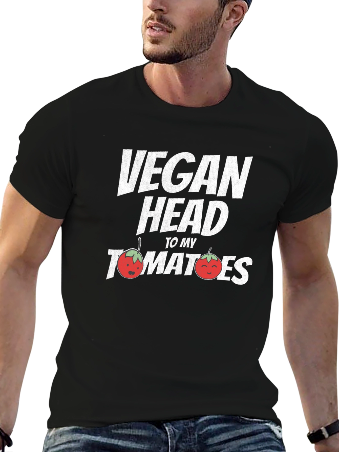 Vegan Head Tomatoes Graphic Tee
