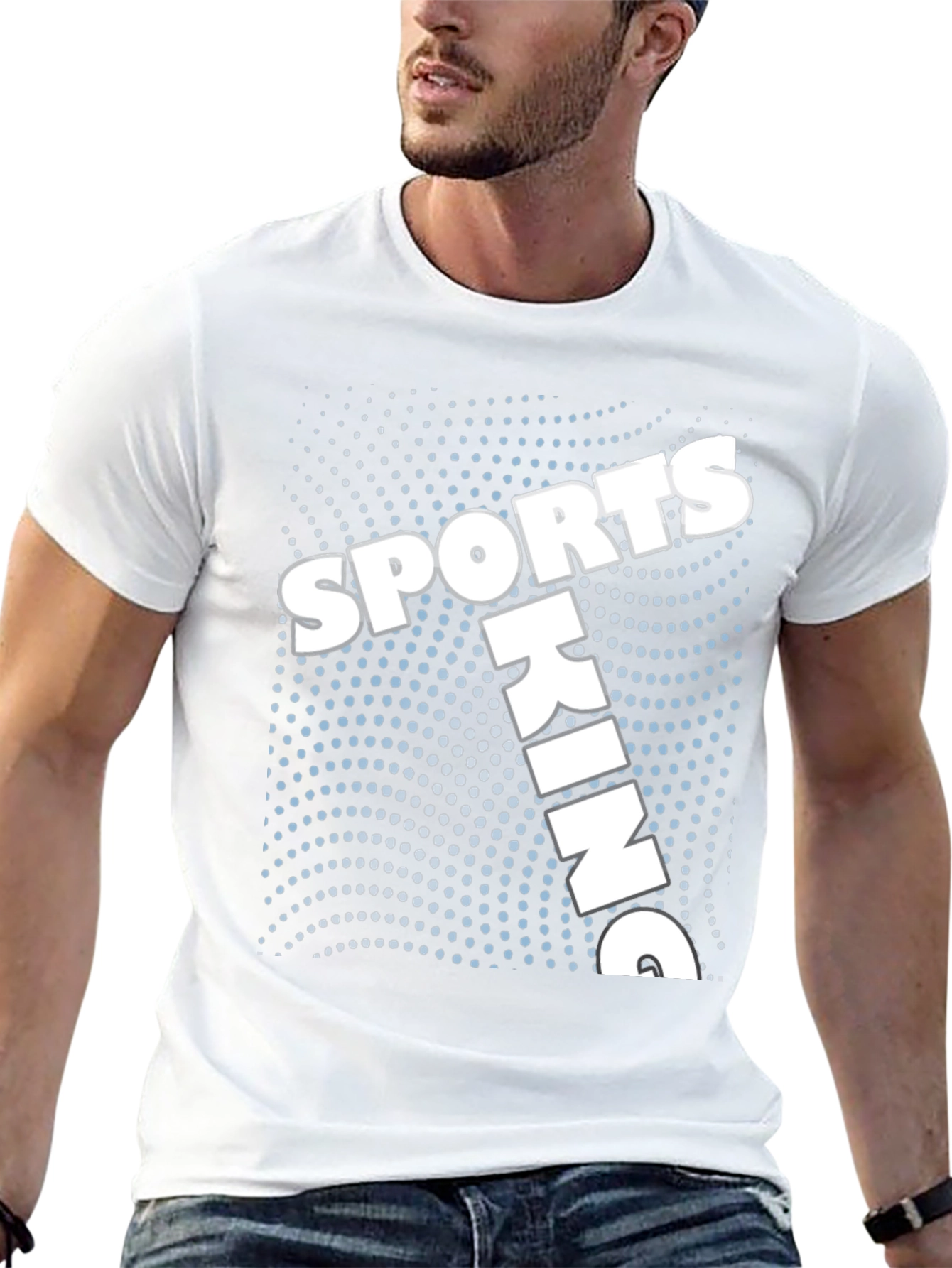 Sporting King Graphic Tee - Black Cotton