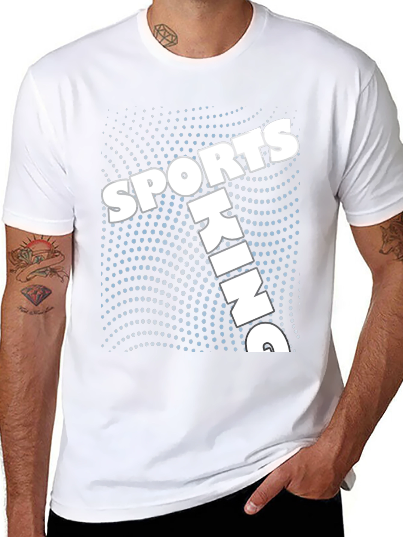 Sporting King Graphic Tee - Black Cotton