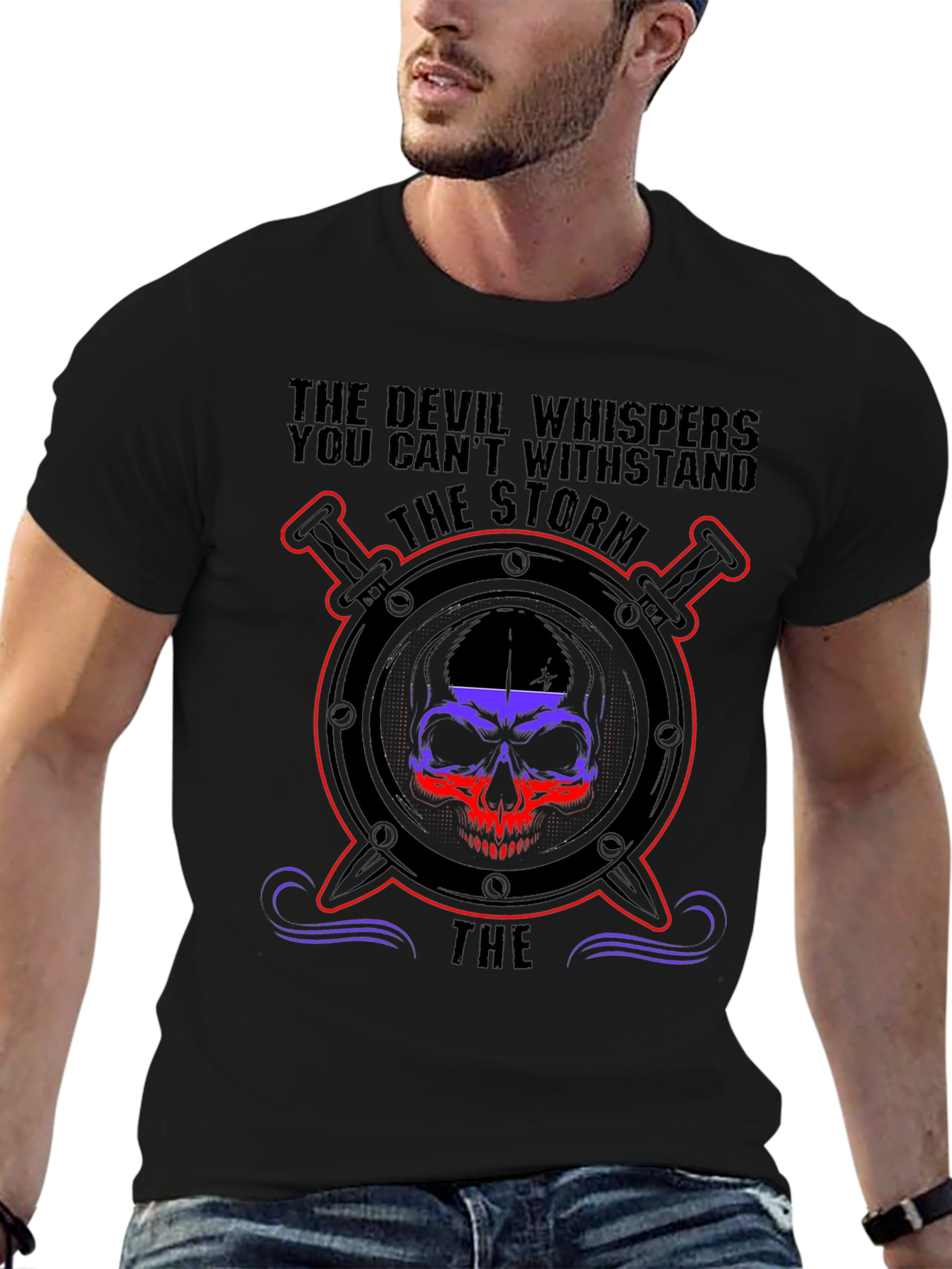 The Storm Skull Graphic T-Shirt